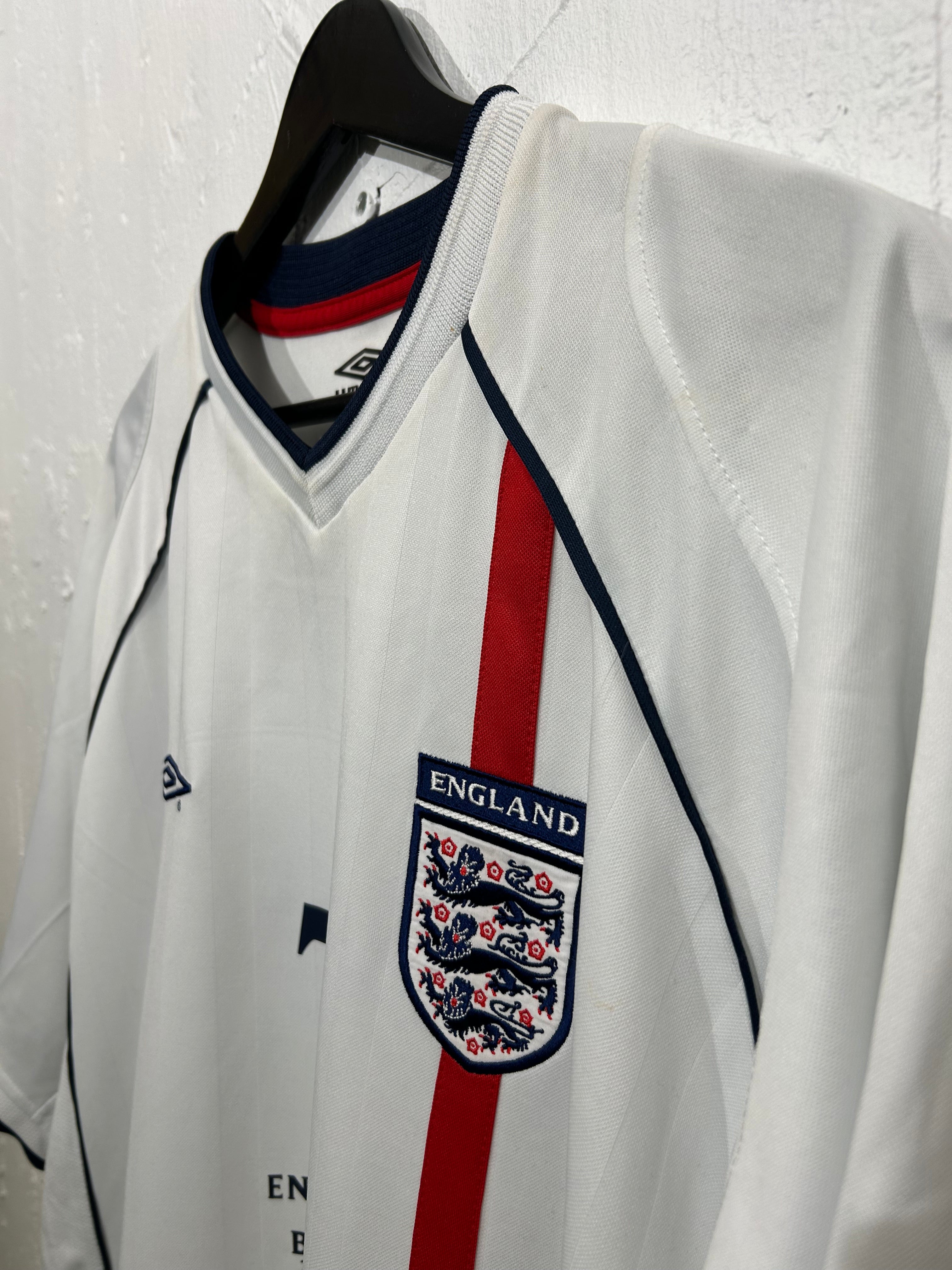 Umbro - England 2002 Home Football Shirt 'BECKHAM'