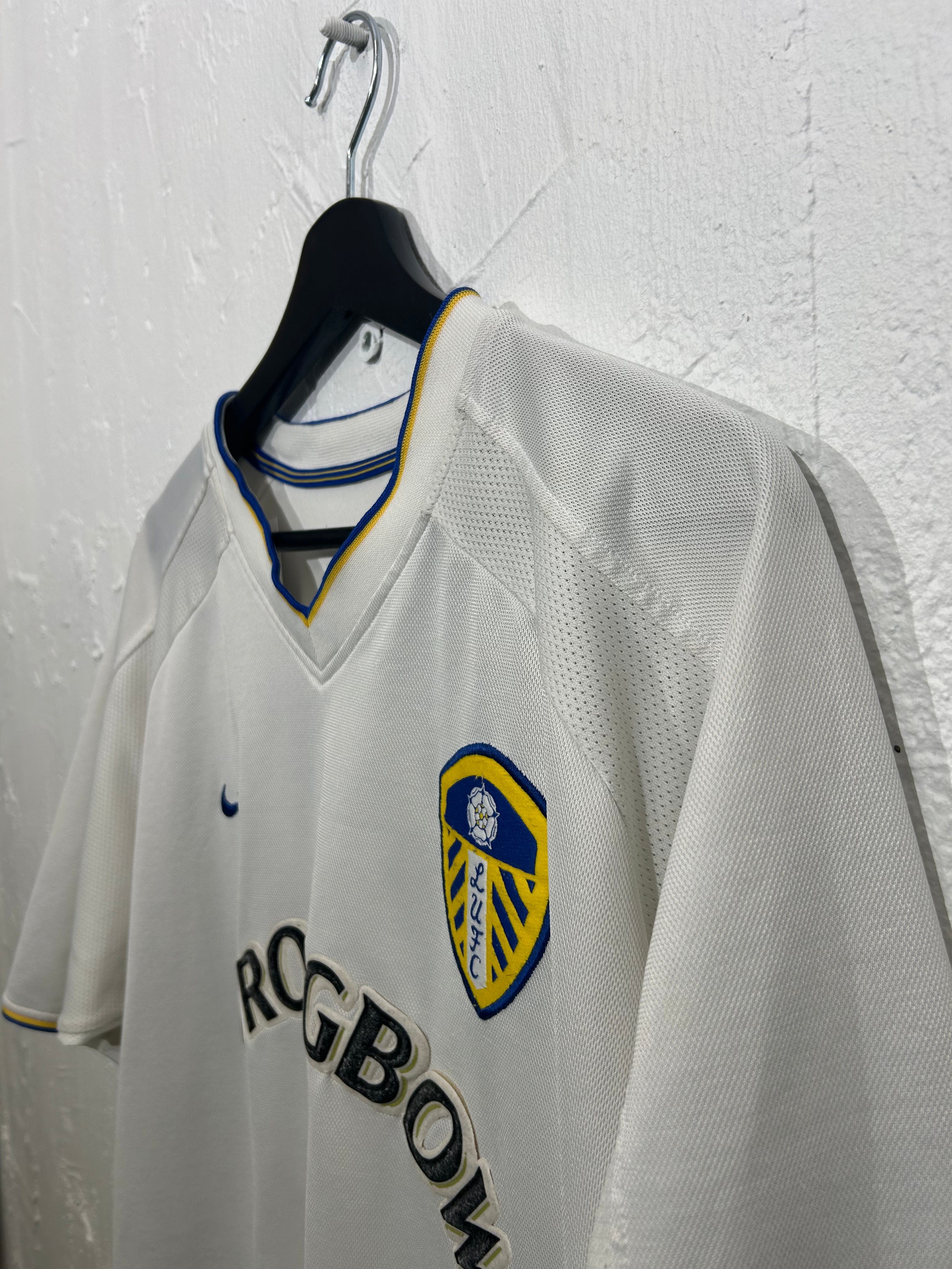 Nike - Leeds United 2000/02 Home Football Shirt 'VIDUKA'