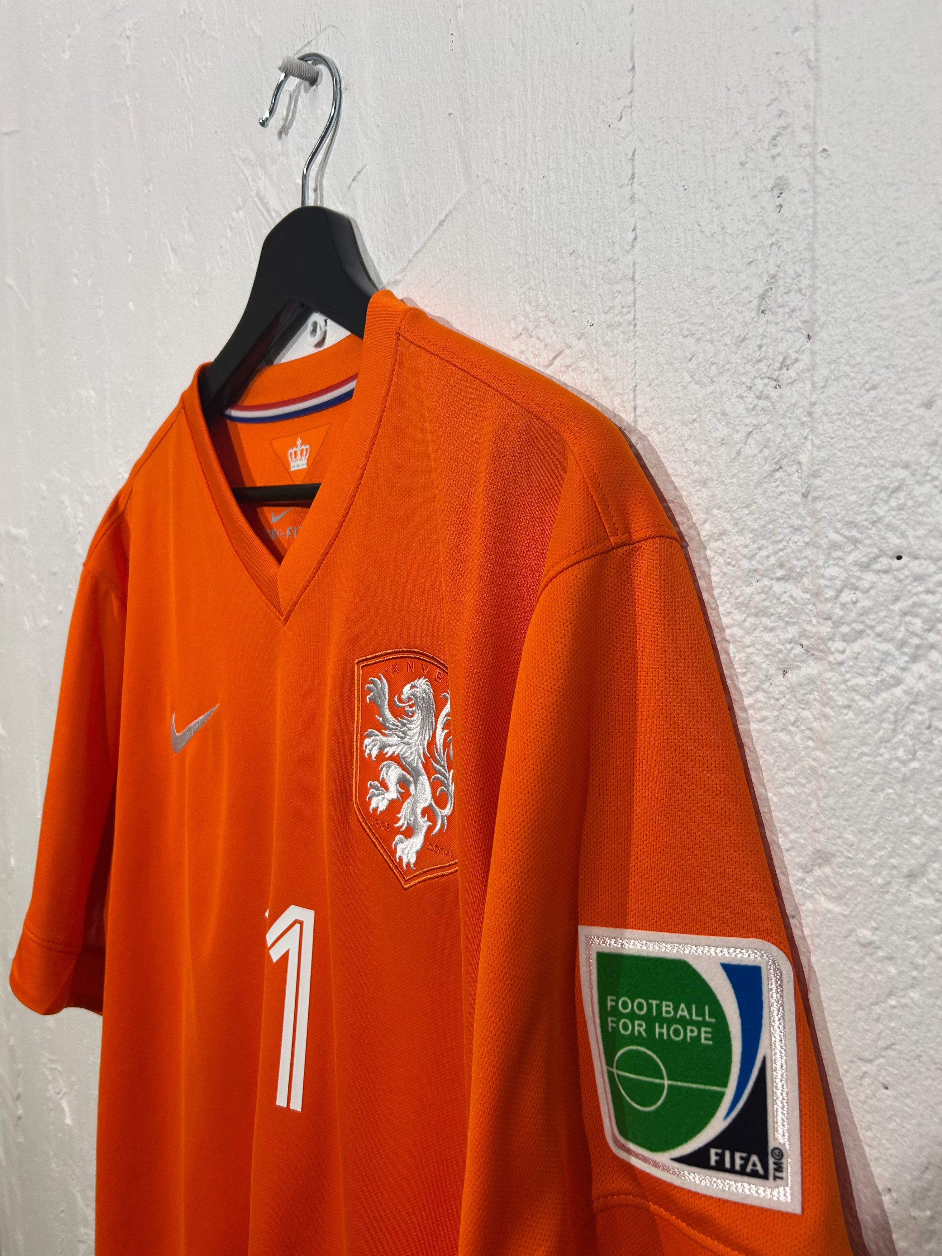 Nike - Netherlands 2014 Home Football Shirt 'ROBBEN'