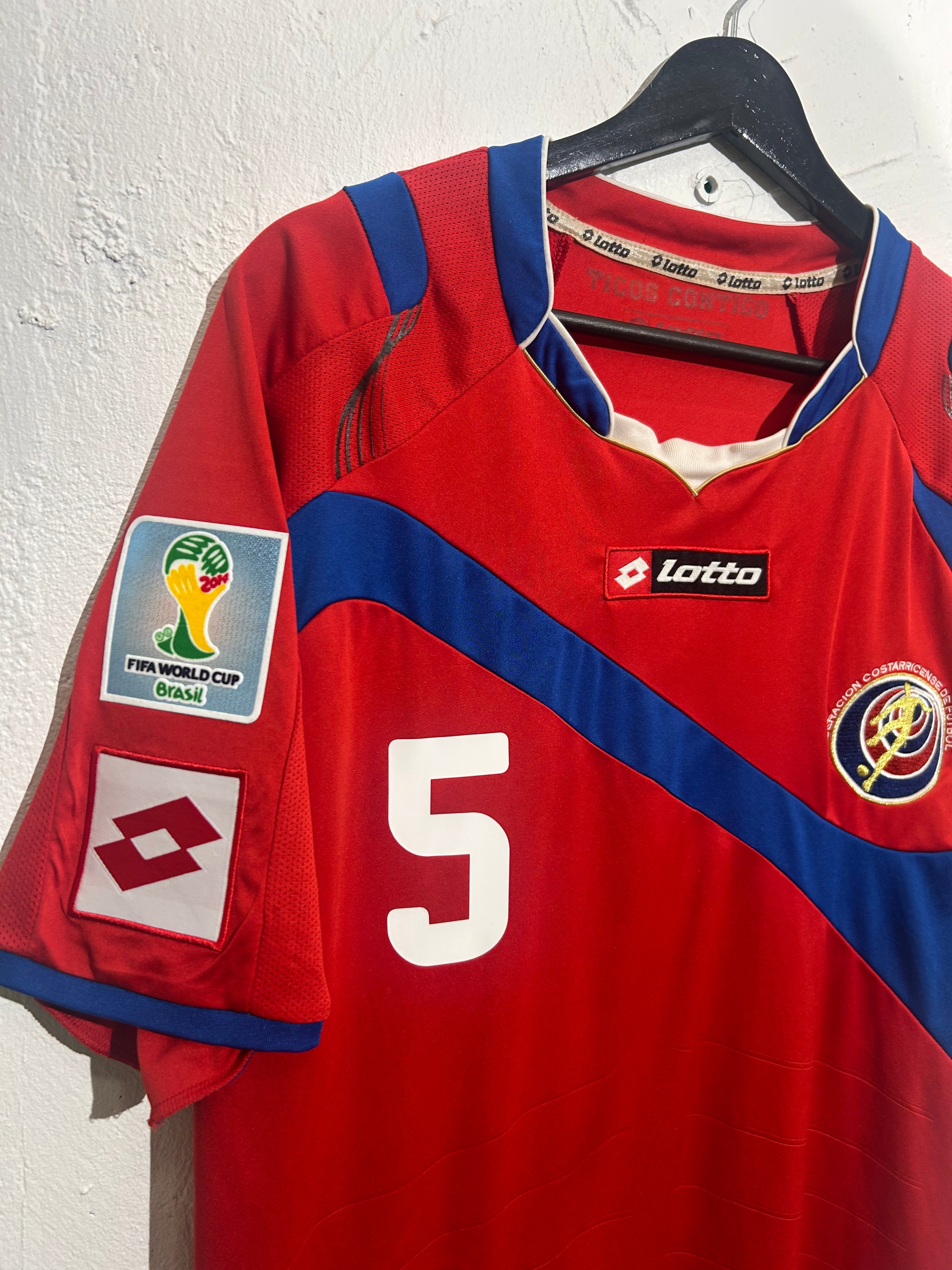 Lotto - Costa Rica 2014 Home Football Shirt 'BORGES C.'