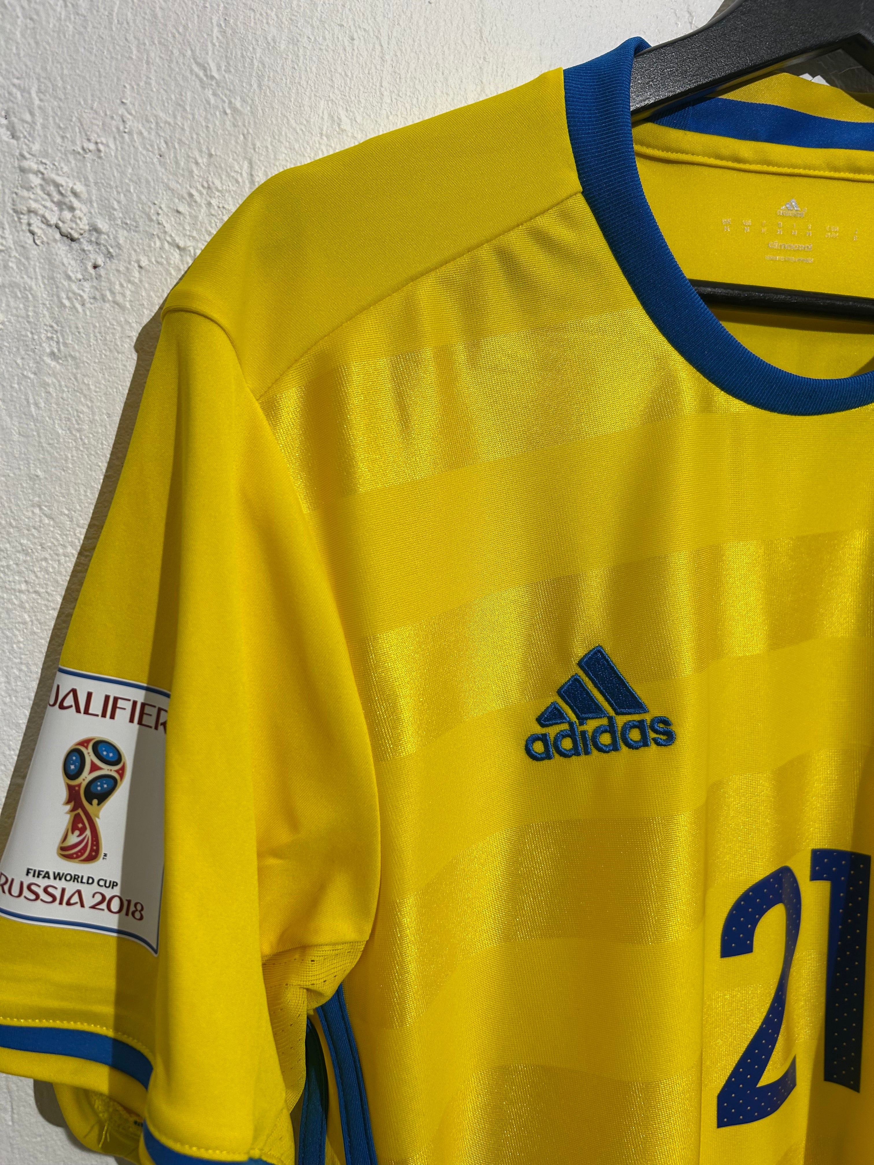 Adidas - Sweden 2016 Home Football Shirt 'DURMAZ'
