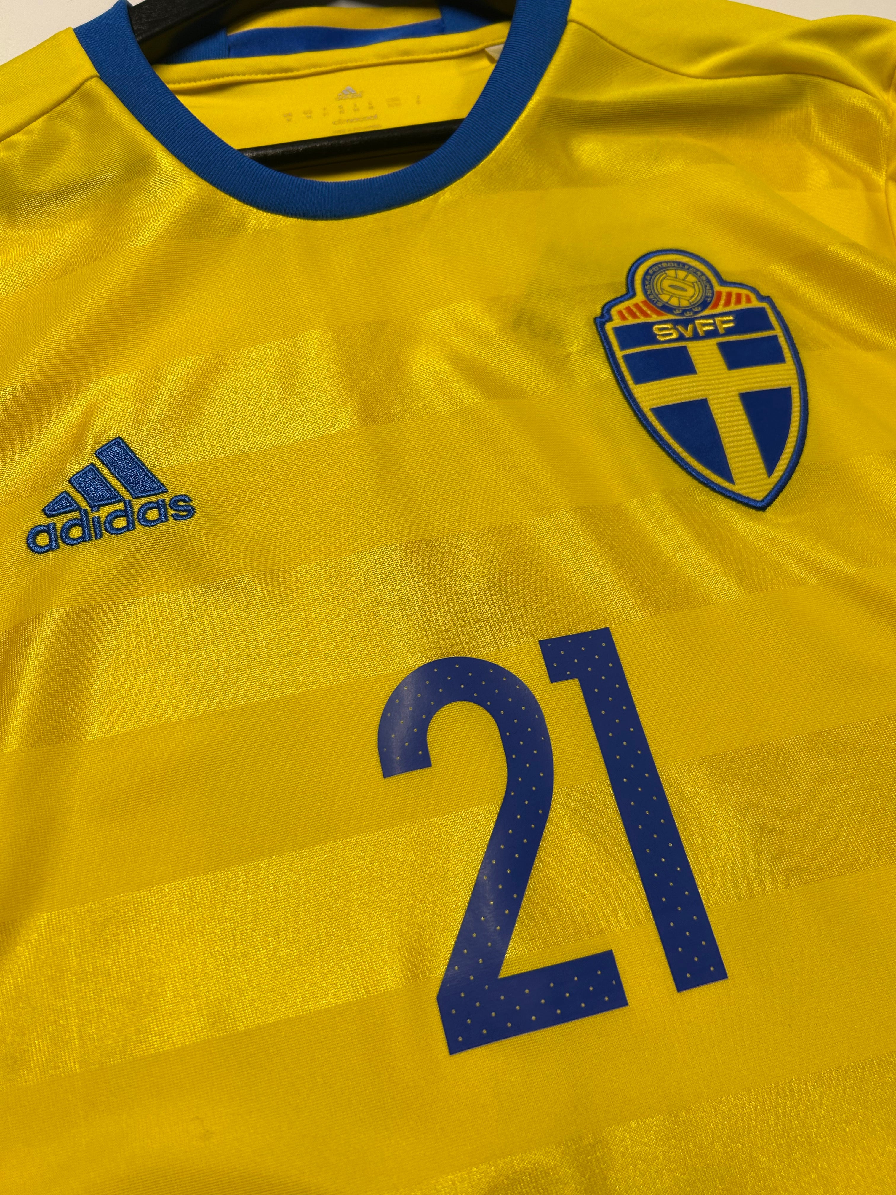 Adidas - Sweden 2016 Home Football Shirt 'DURMAZ'