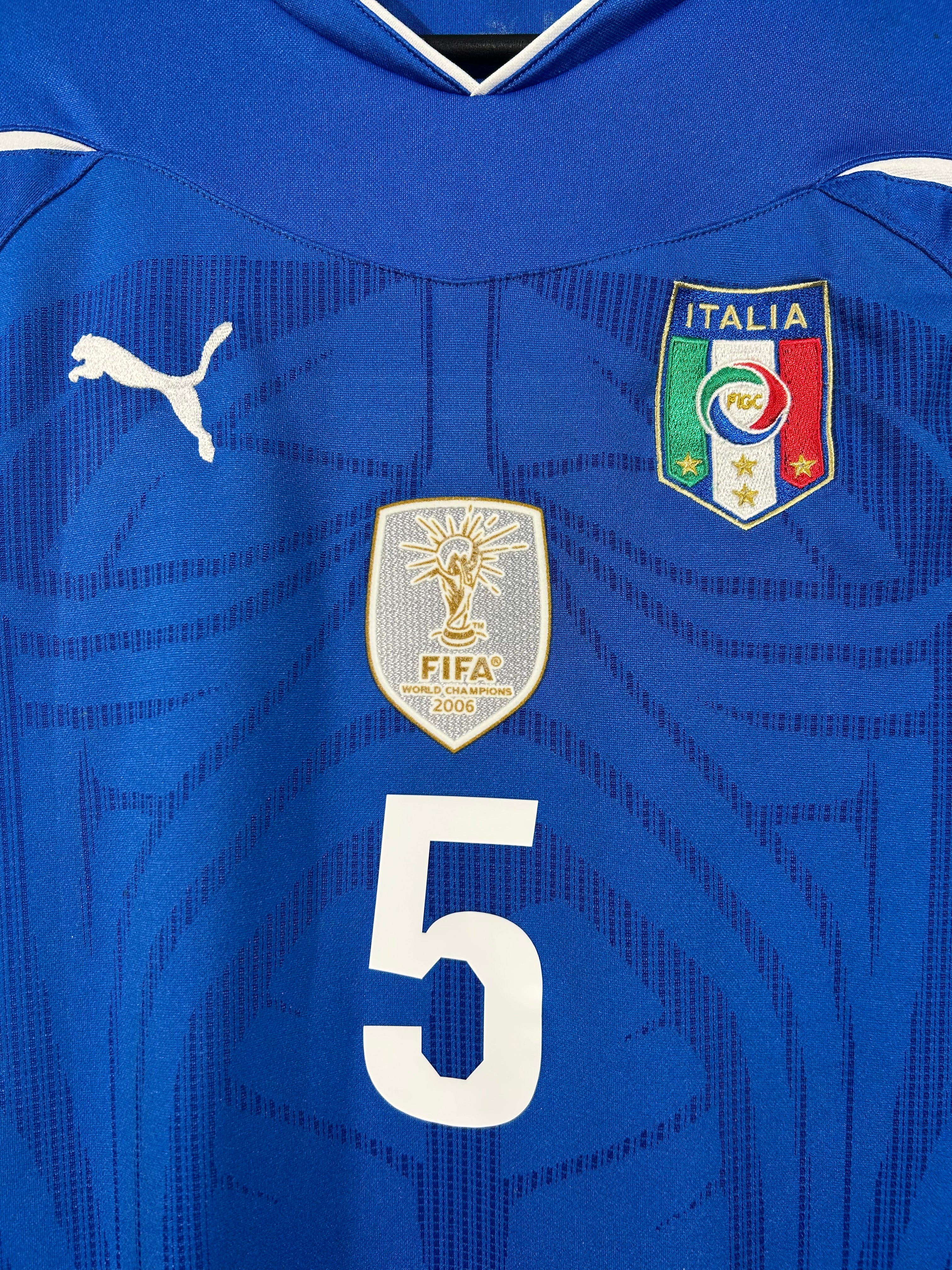 Puma - Italy 2010 Home Football Shirt 'CANNAVARO'