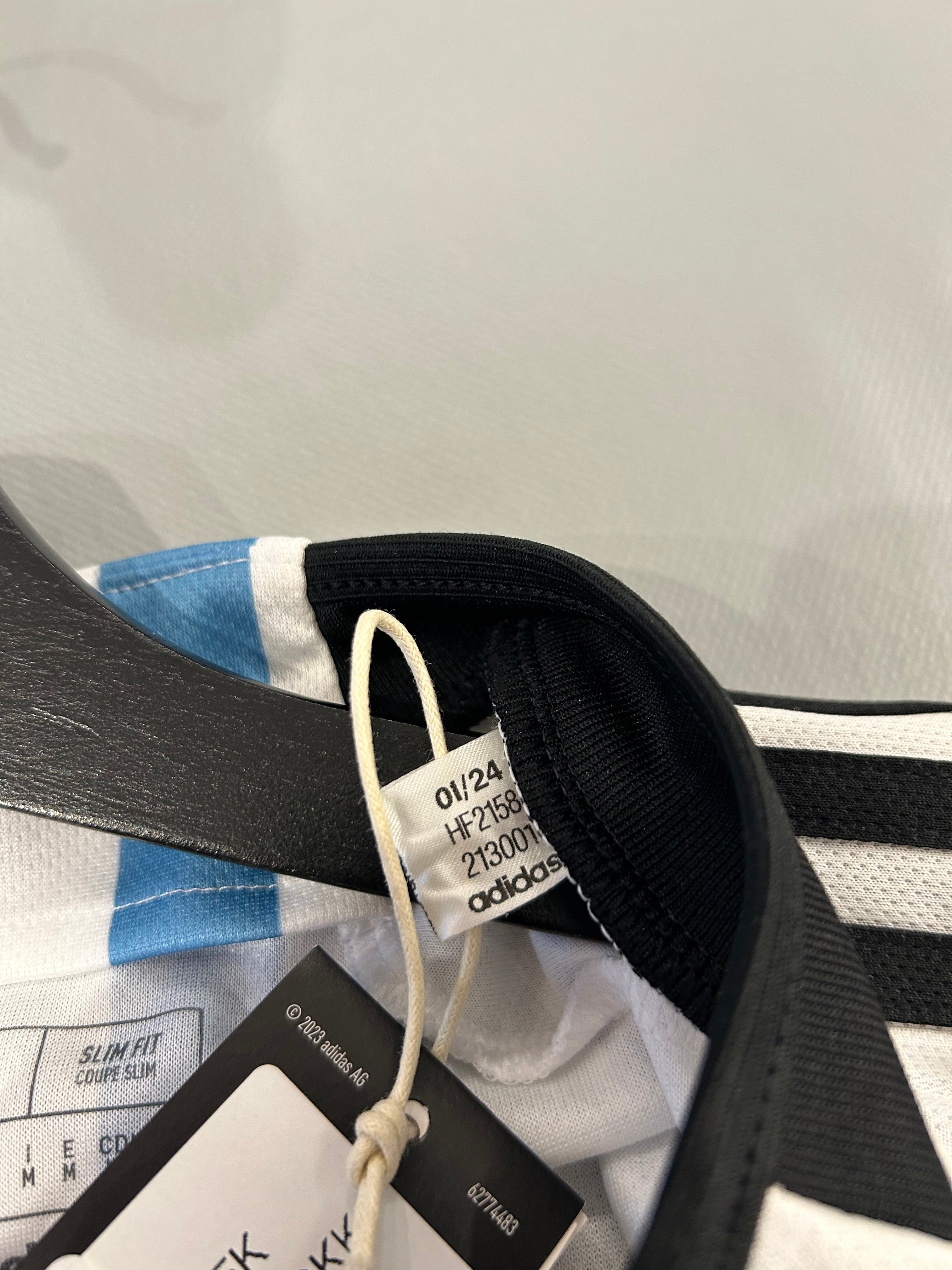 Adidas - Argentina 2022/23 Home Football Shirt 'MESSI' ARGENTINA VS FRANCE VERSION'