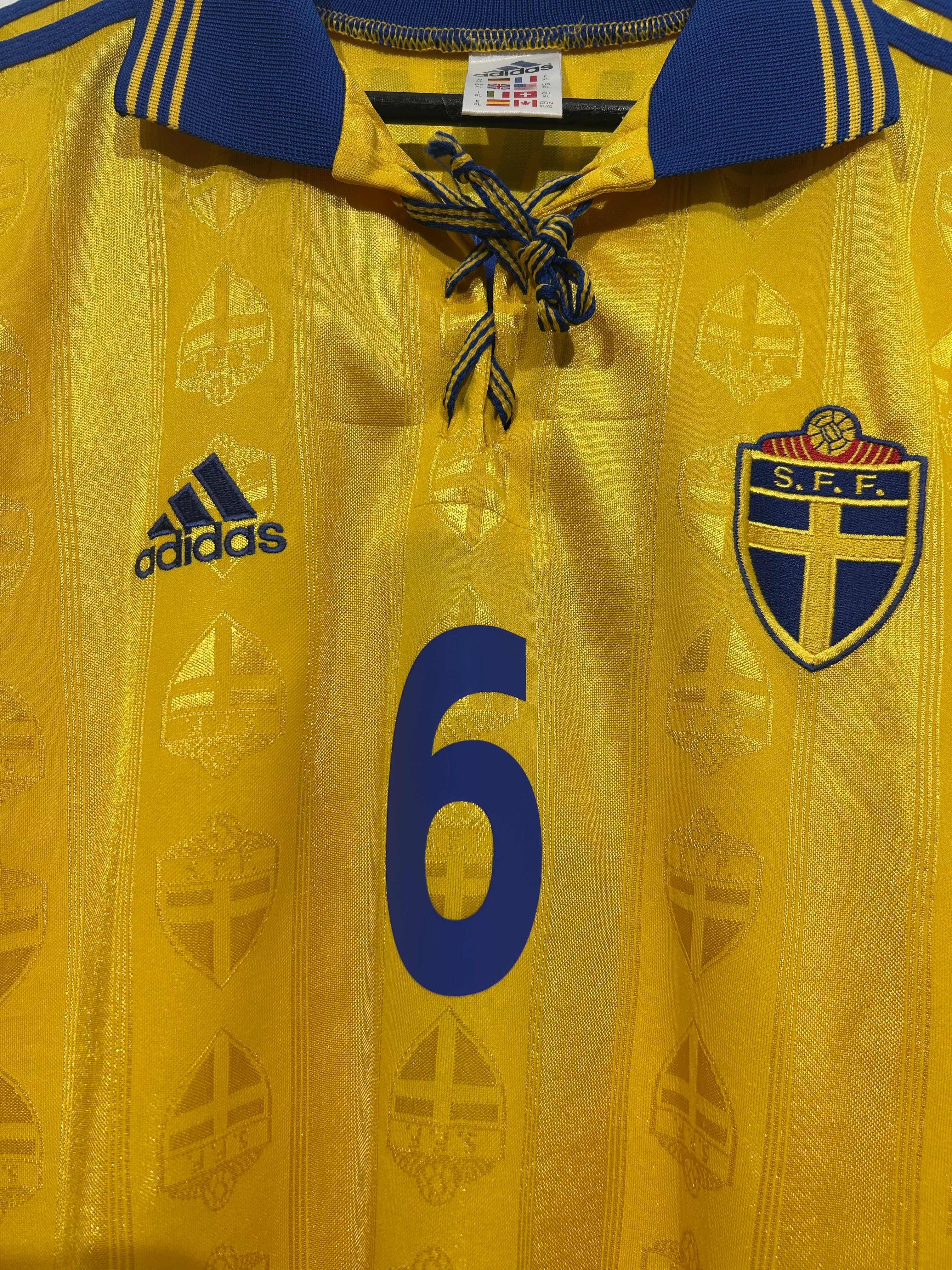Adidas - Sweden 1998 Home Football Shirt 'SCHWARZ'