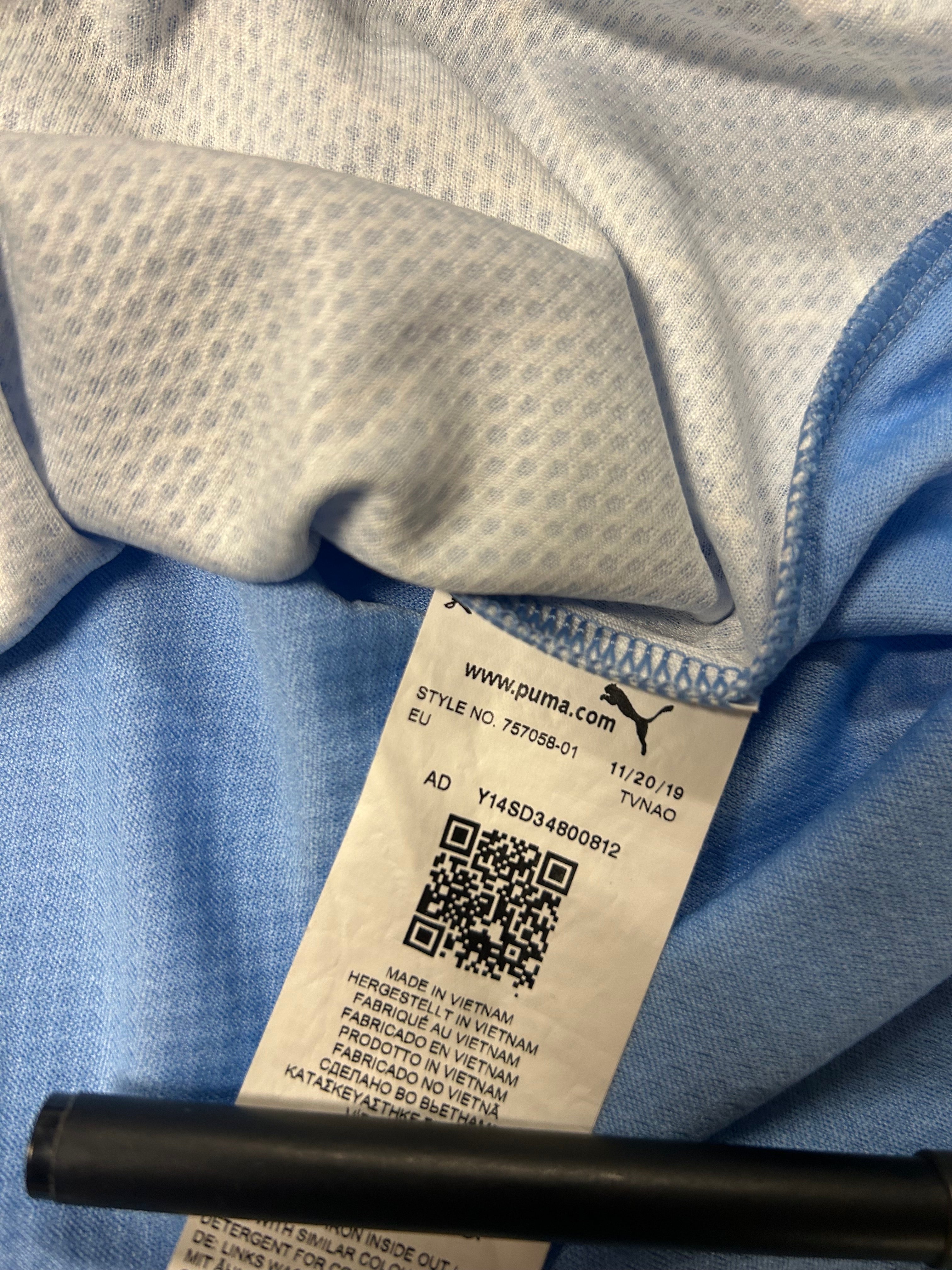 Puma - Manchester City 2020/21 Home Football Shirt 'STONES'