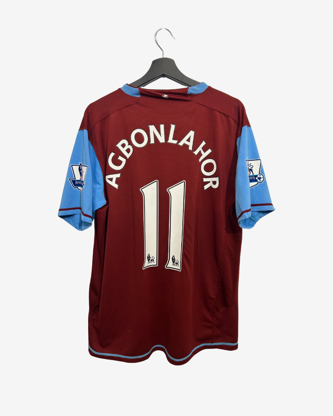 Nike - Aston Villa 2007/08 Home Football Shirt 'AGBONLAHOR'
