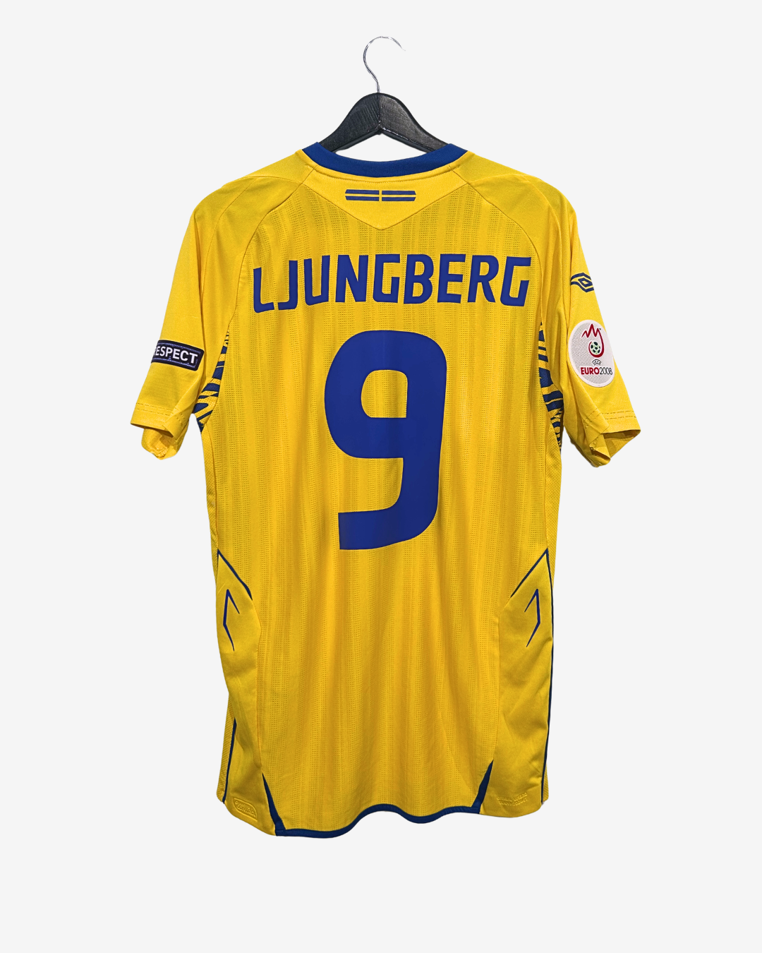 Umbro - Sweden 2008 Home Football Shirt 'LJUNGBERG'