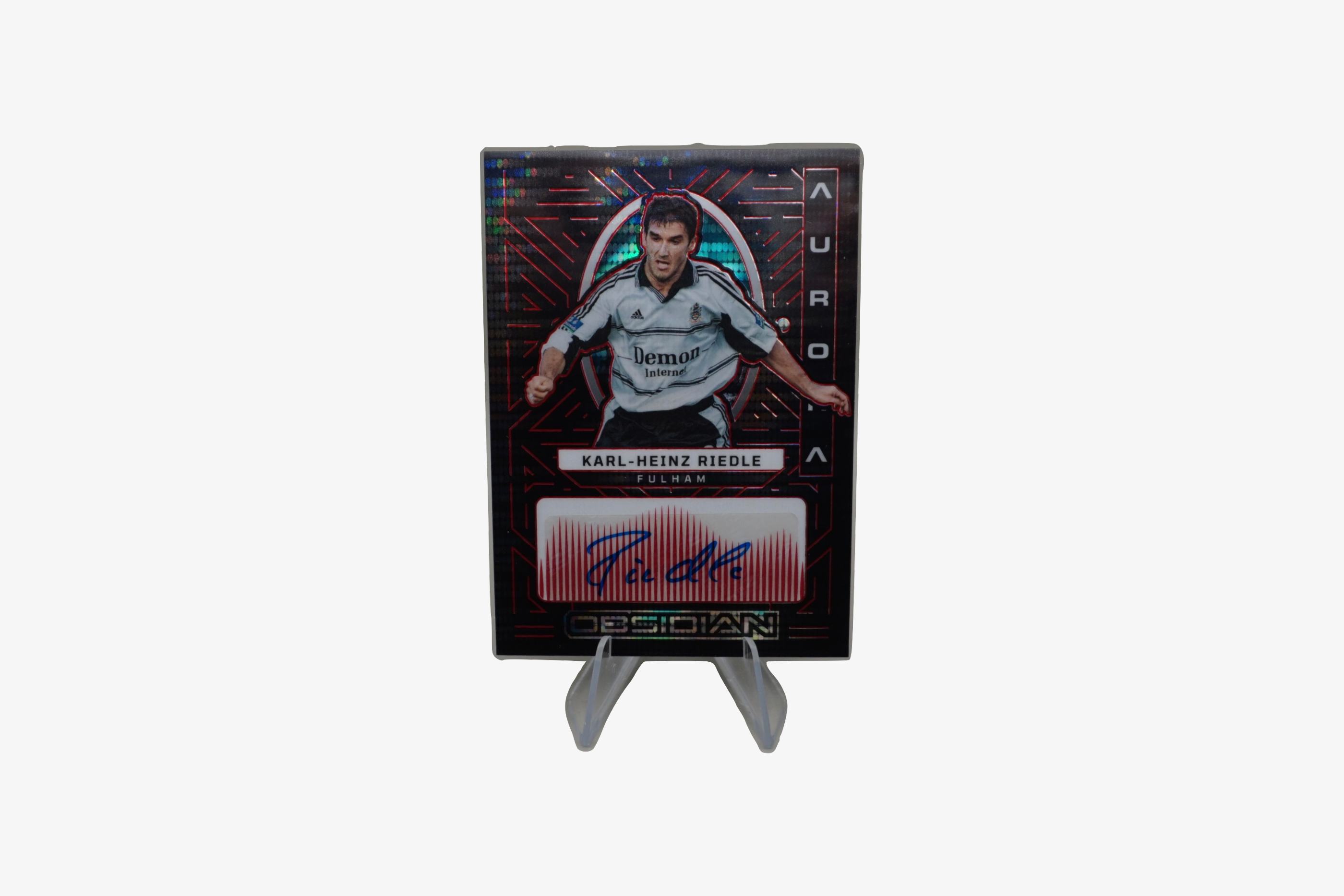 Karl-Heinz Riedle – 2022 Obsidian Aurora Red Pulsar Auto (Fulham) – Serial #22/44