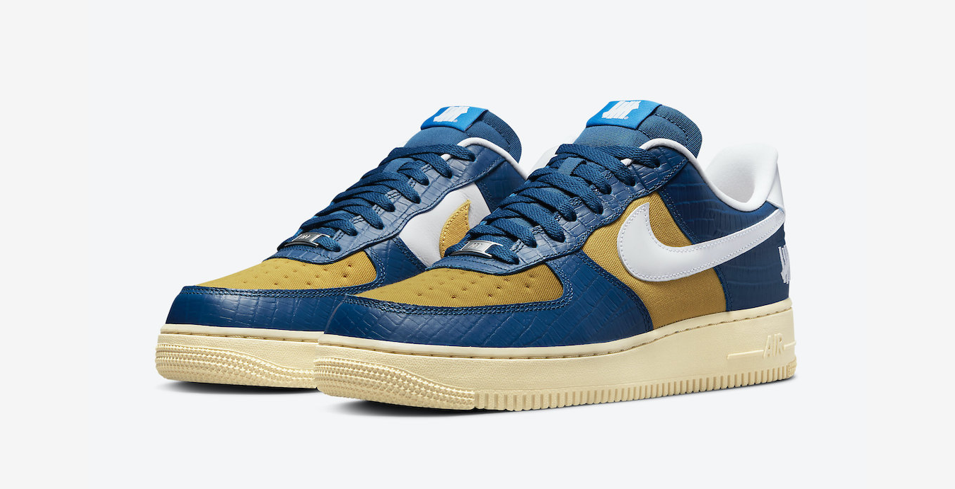 Nike Air Force 1 'Undefeated 5 On It Blue Yellow Croc'