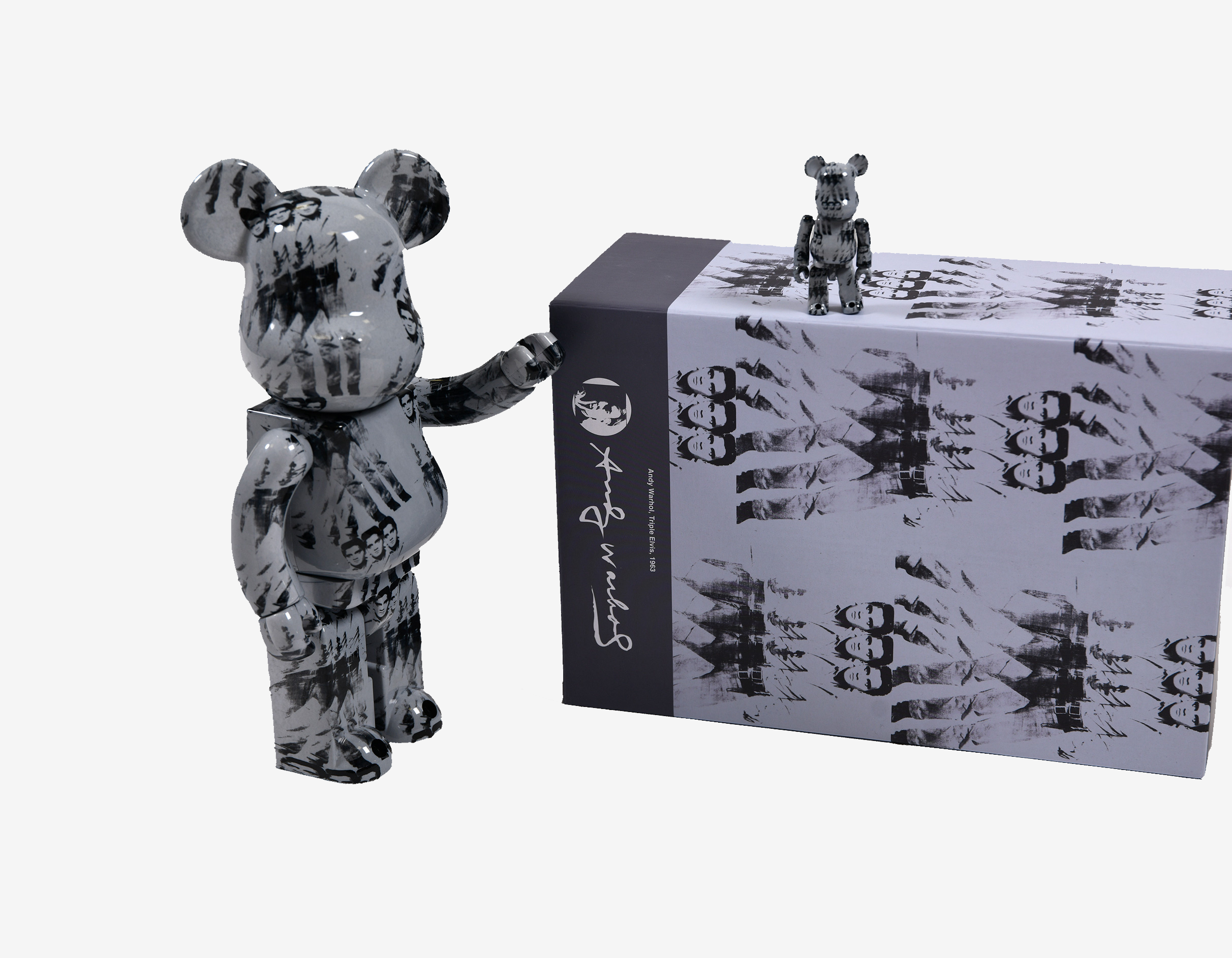 Bearbrick Andy Warhol's Elvis Presley 100% & 400% Set