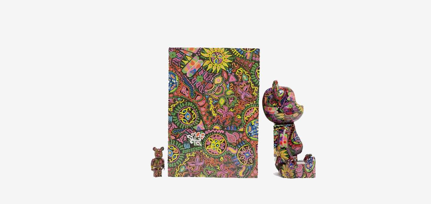 Bearbrick Psychedelic Paisley 100% & 400% Set