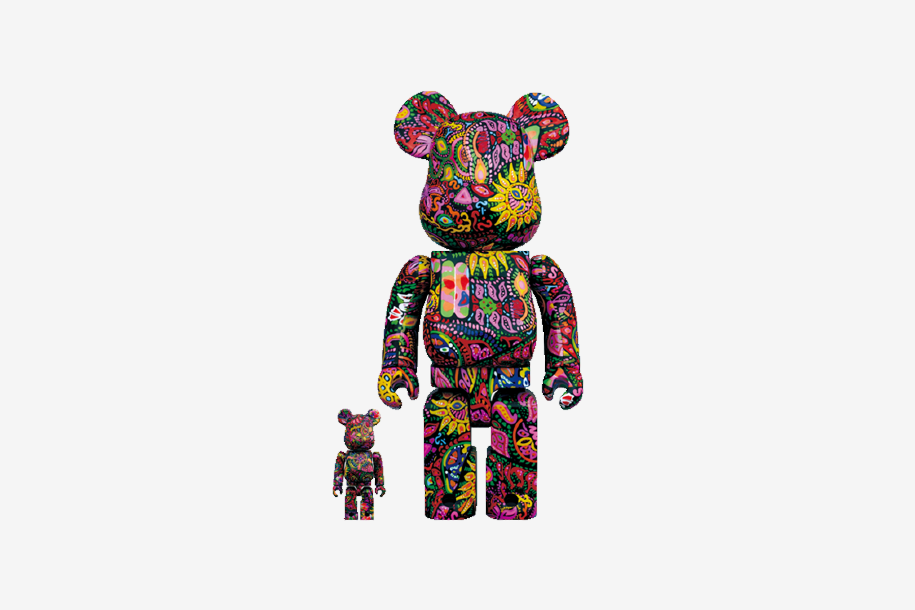 Bearbrick Psychedelic Paisley 100% & 400% Set