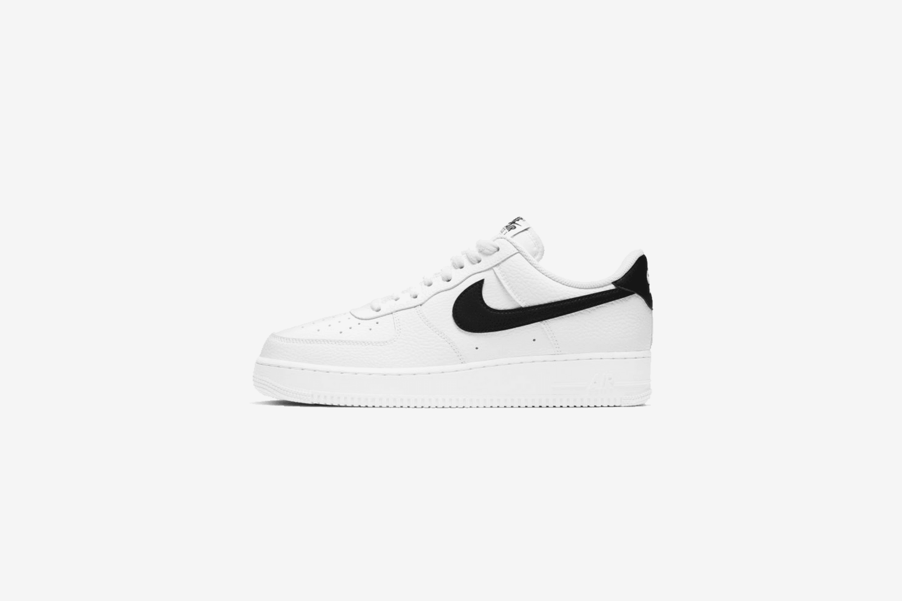 Nike Air Force 1 '07 'White Black Pebbled Leather'