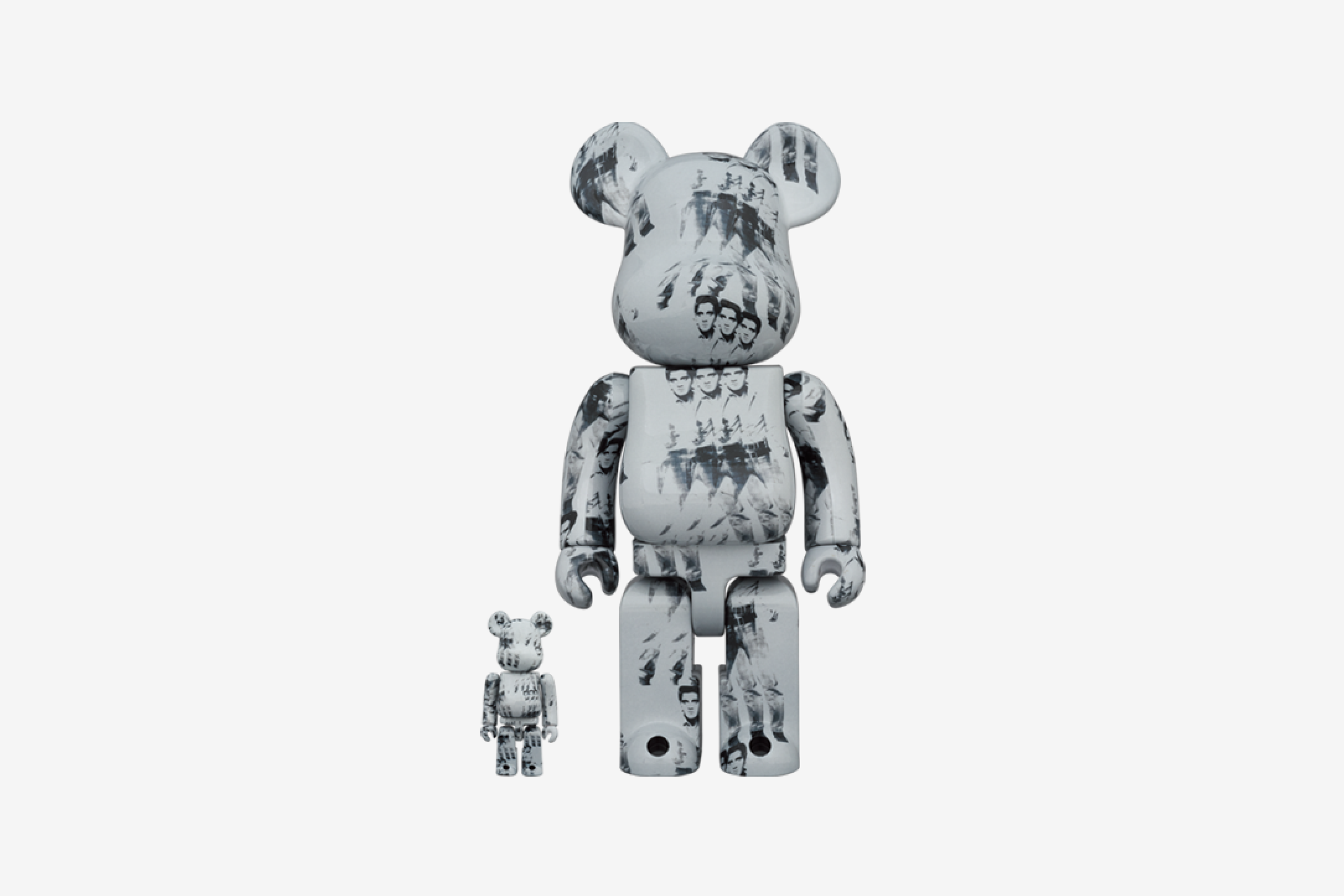 Bearbrick Andy Warhol's Elvis Presley 100% & 400% Set