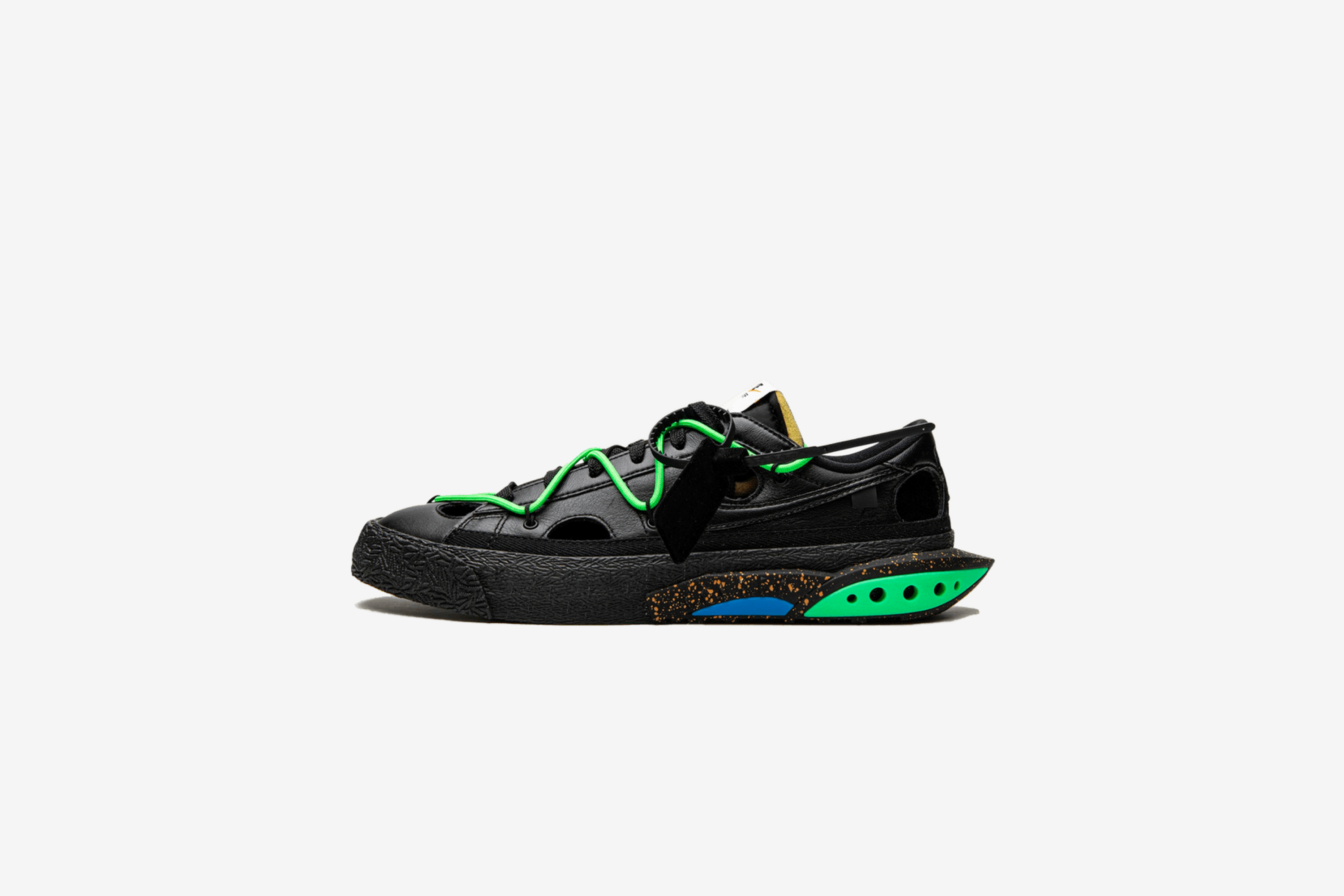Nike Blazer Low Off-White 'Black Electro Green'