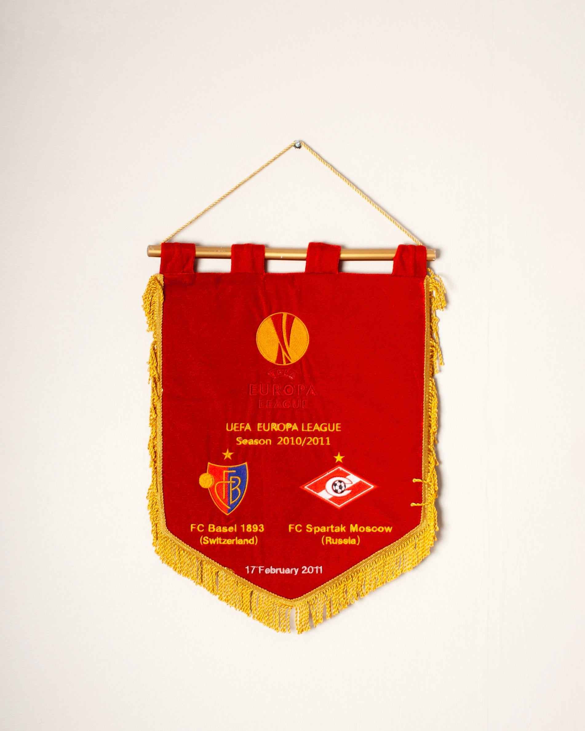 Football Pennant - FC Basel - FC Spartak Moscow