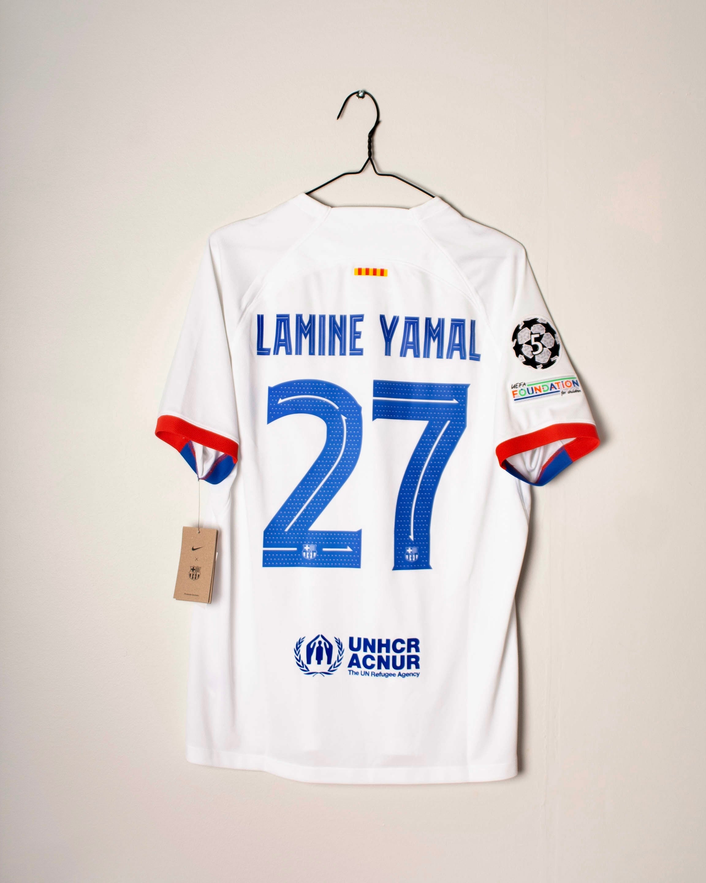 Nike - FC Barcelona 2023/24 Away Football Shirt Champions League Version 'LAMINE YAMAL'