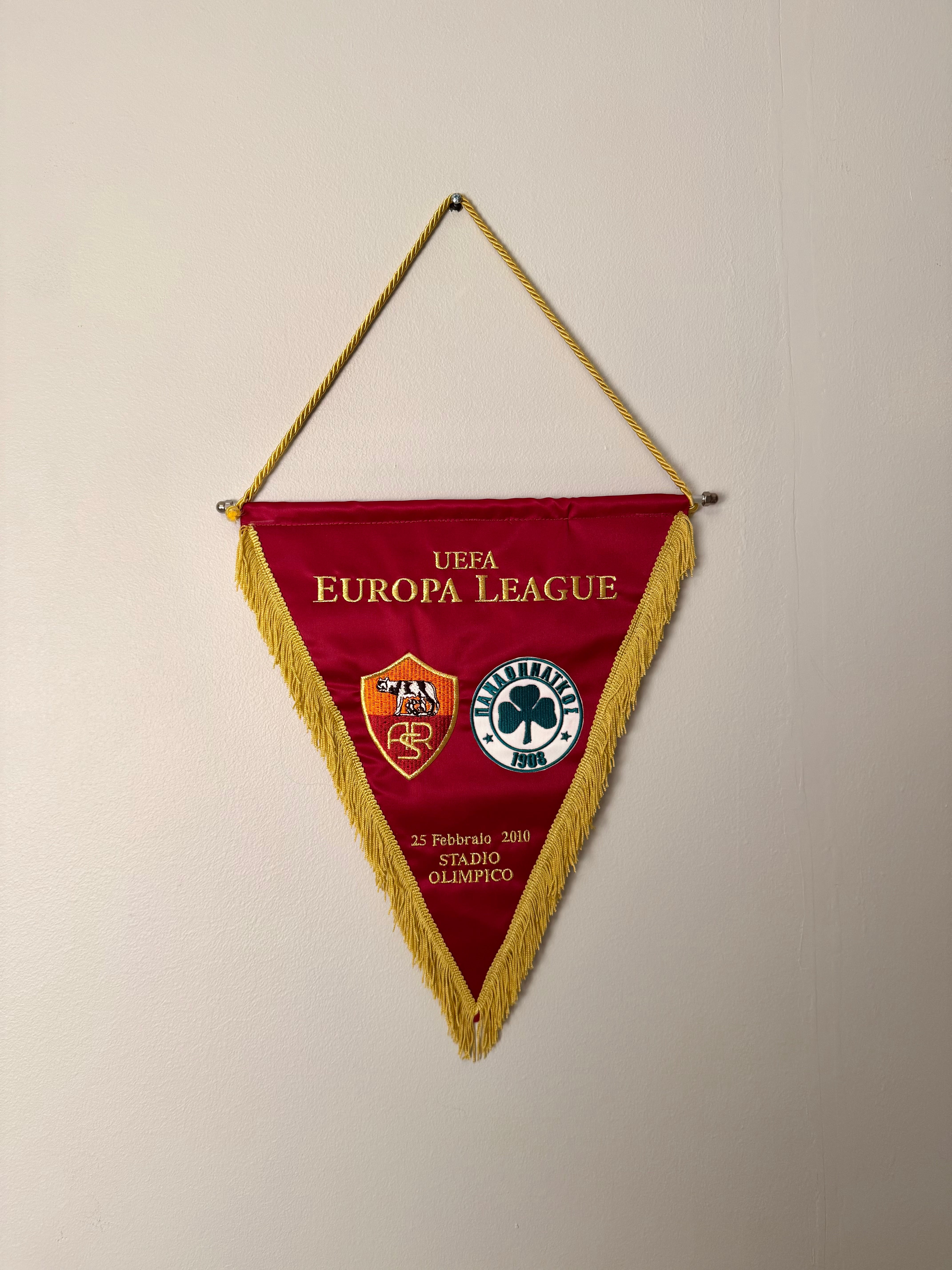 Football Pennant - AS Roma - Panathinaikos