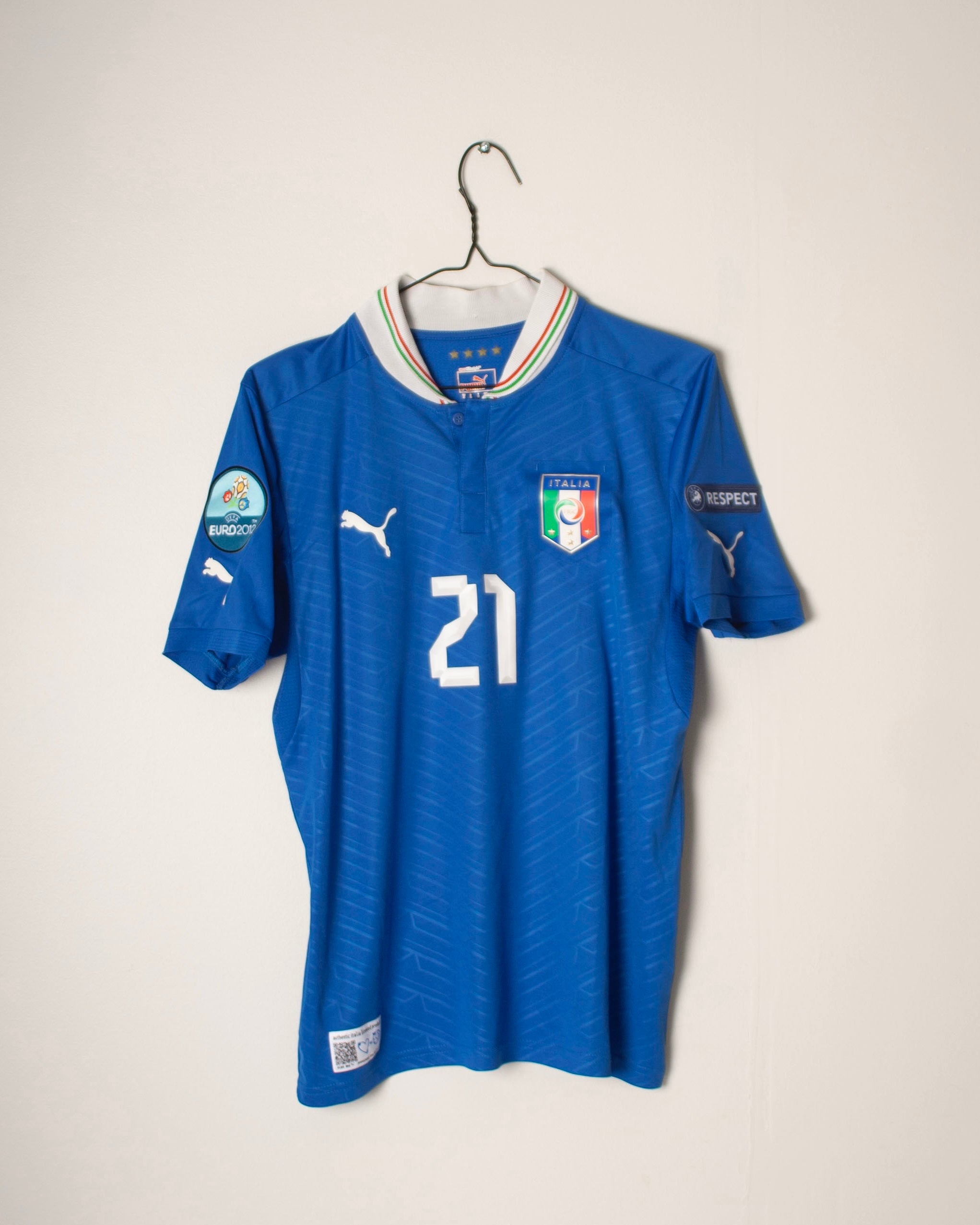 Puma - Italy 2012 Home Football Shirt 'PIRLO'