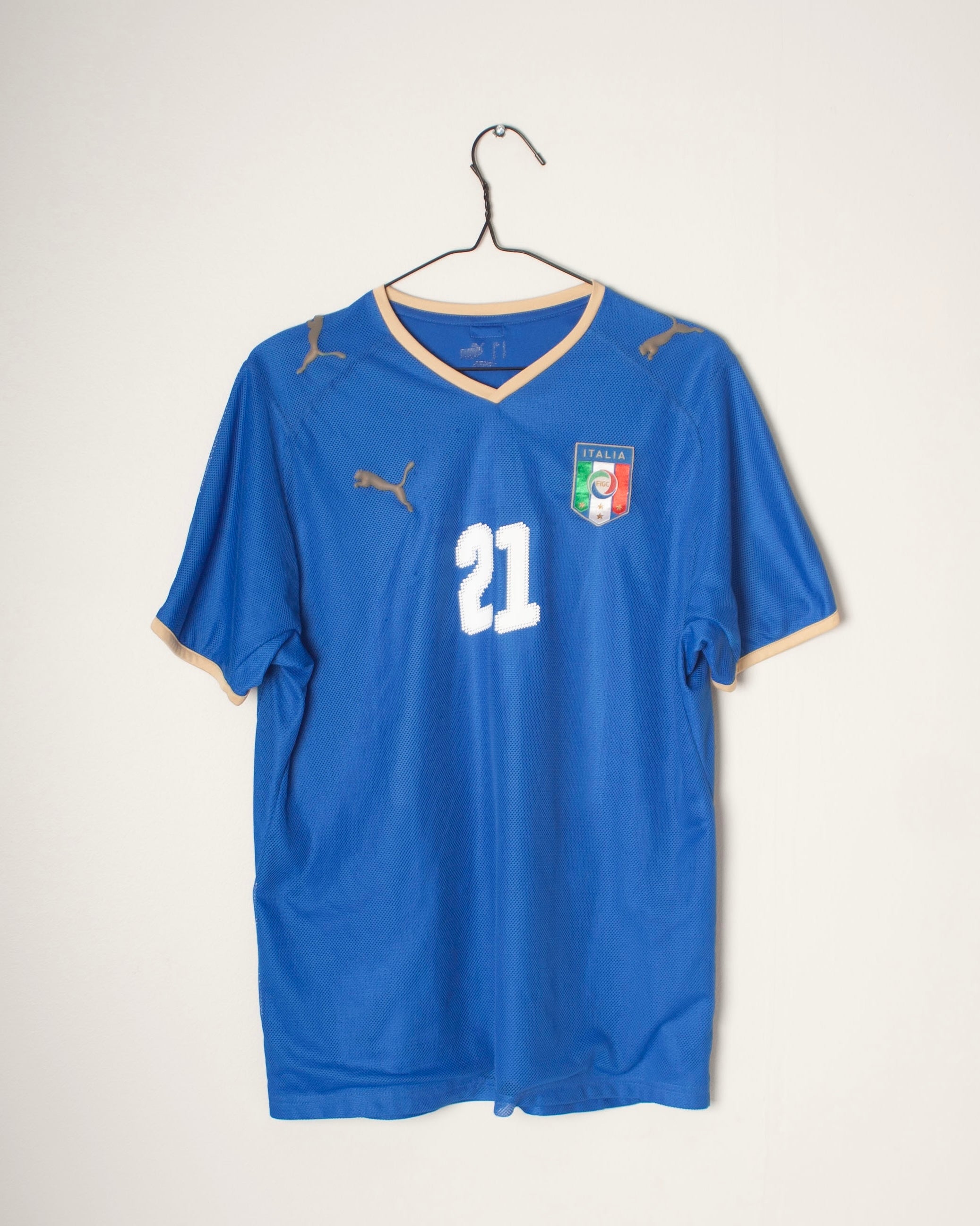 Puma - Italy 2008 Home Football Shirt 'PIRLO'