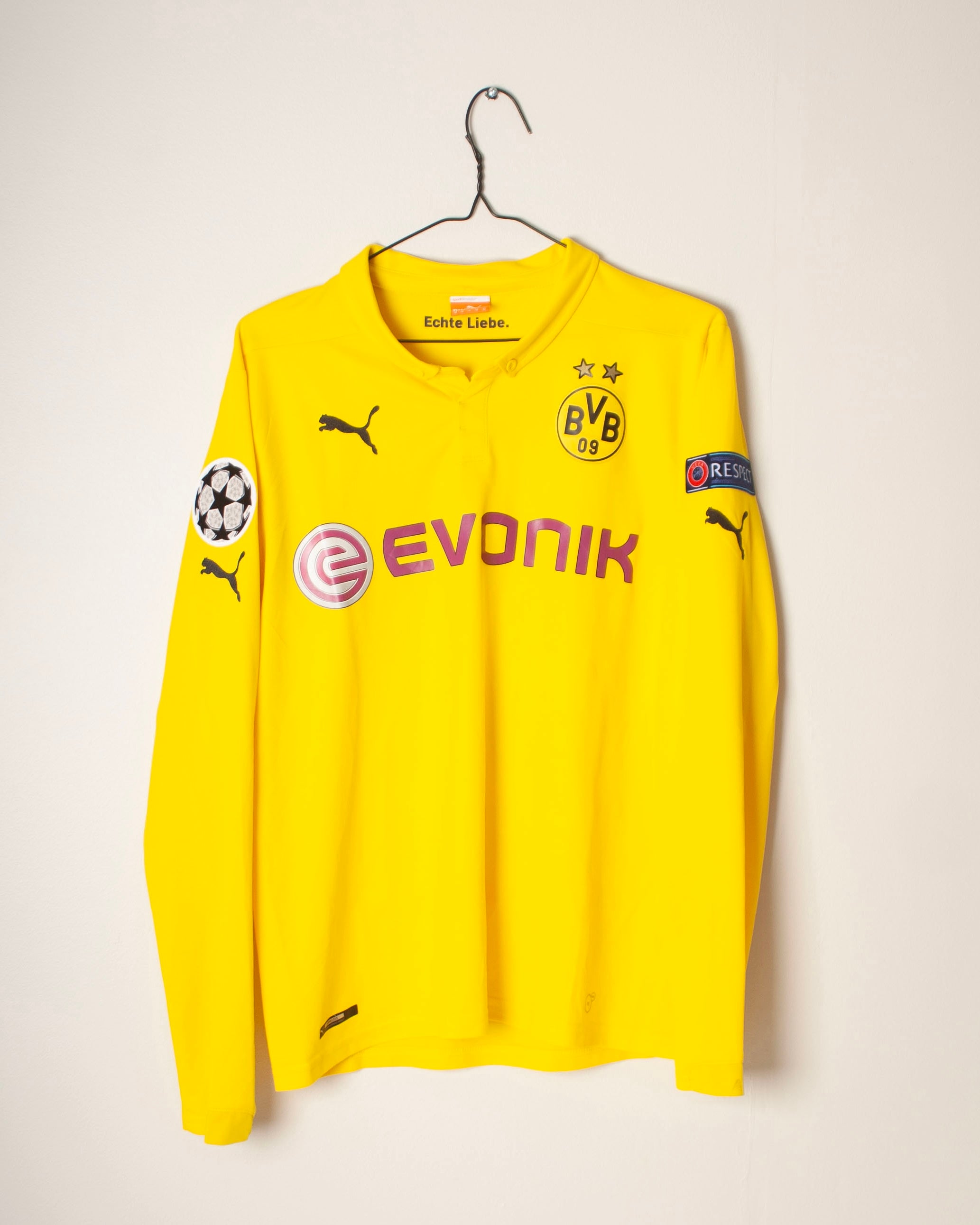 Puma - Borussia Dortmund 2014/15 Home Football Shirt Champions League Version 'REUS'