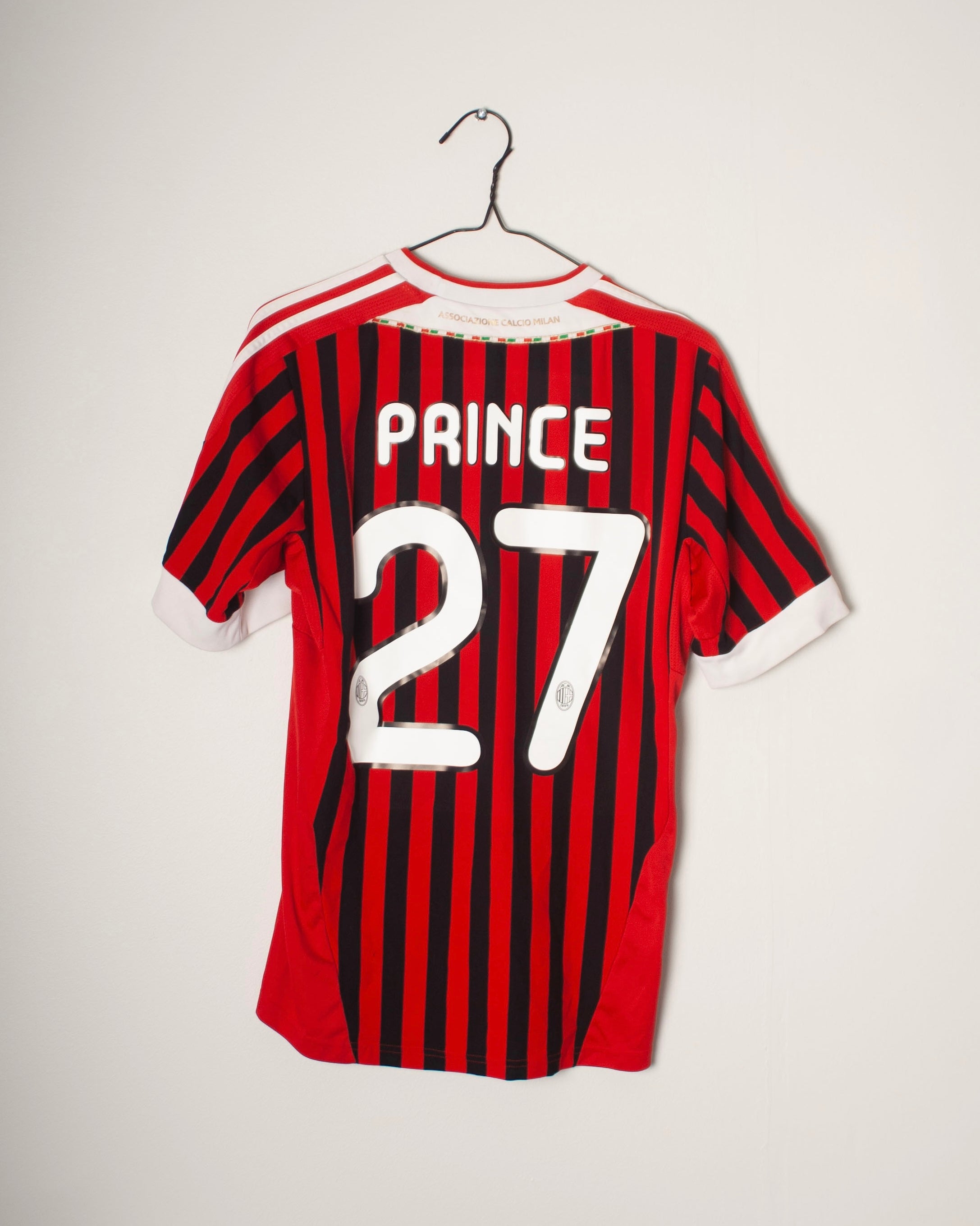 Adidas - AC Milan 2011/12 Home Football Shirt 'PRINCE' Champions League Version