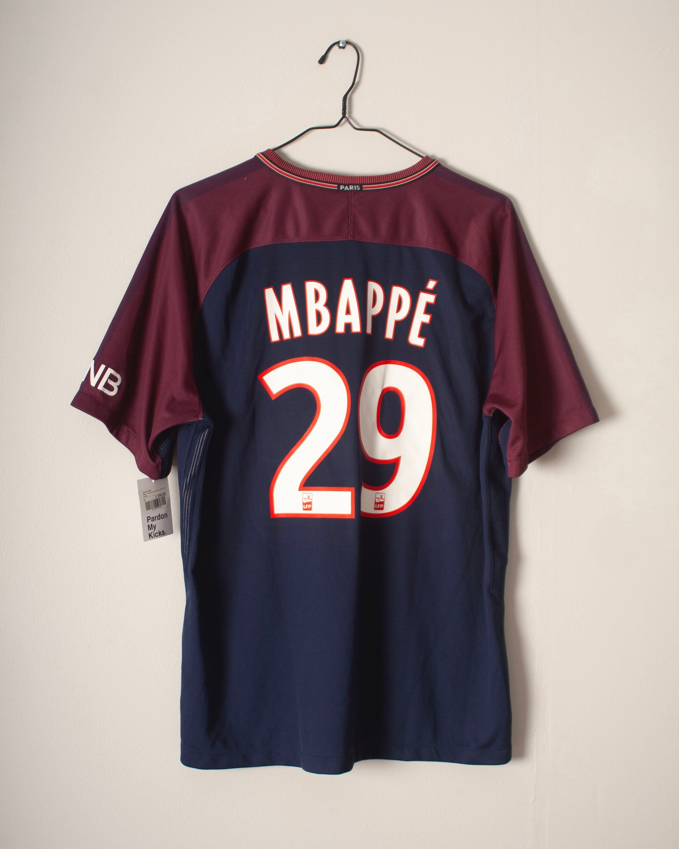 Nike - Paris Saint-Germain 2017/18 Home Football Shirt 'MBAPPÉ'