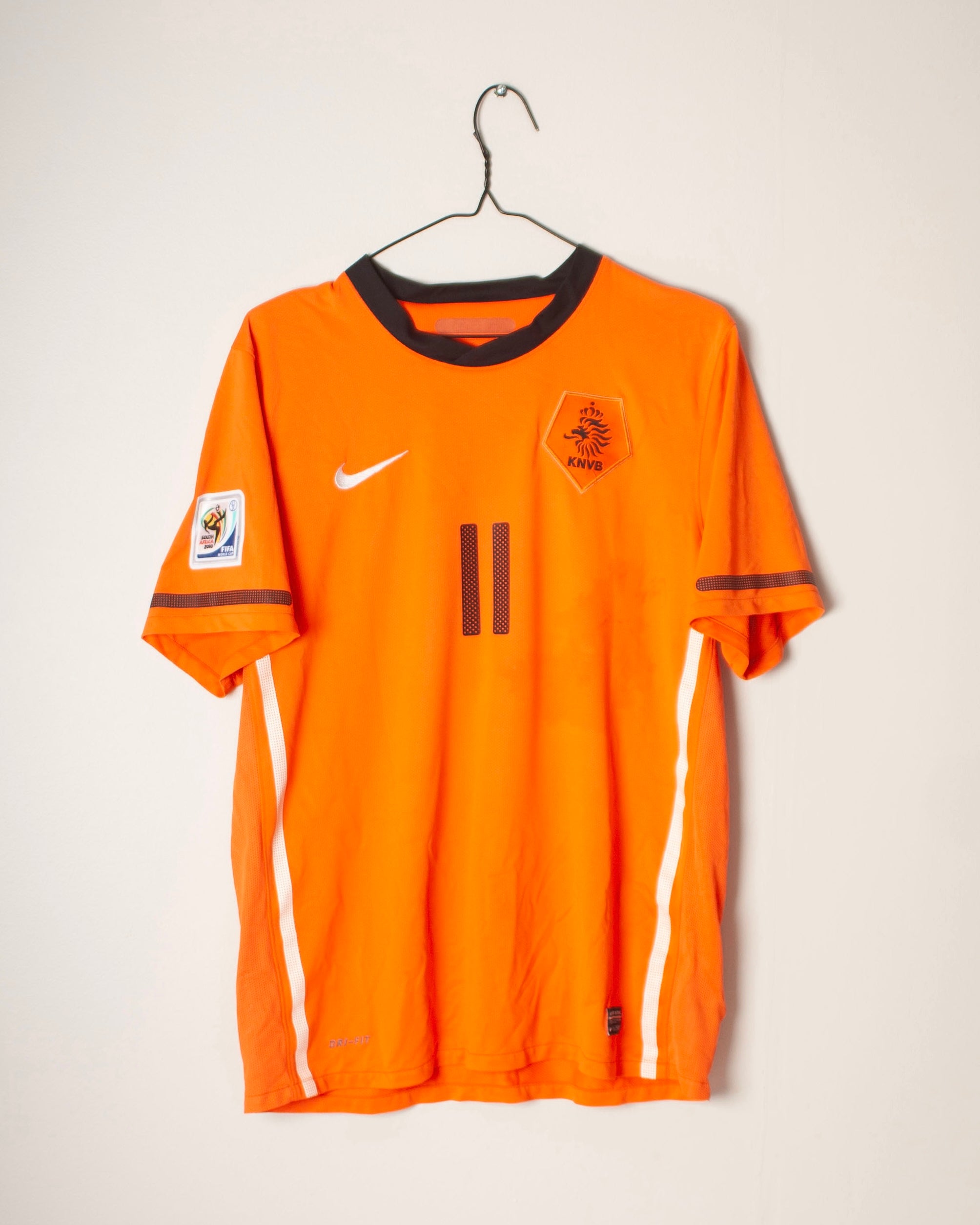 Nike - Netherlands 2010 Home Football Shirt 'ROBBEN'