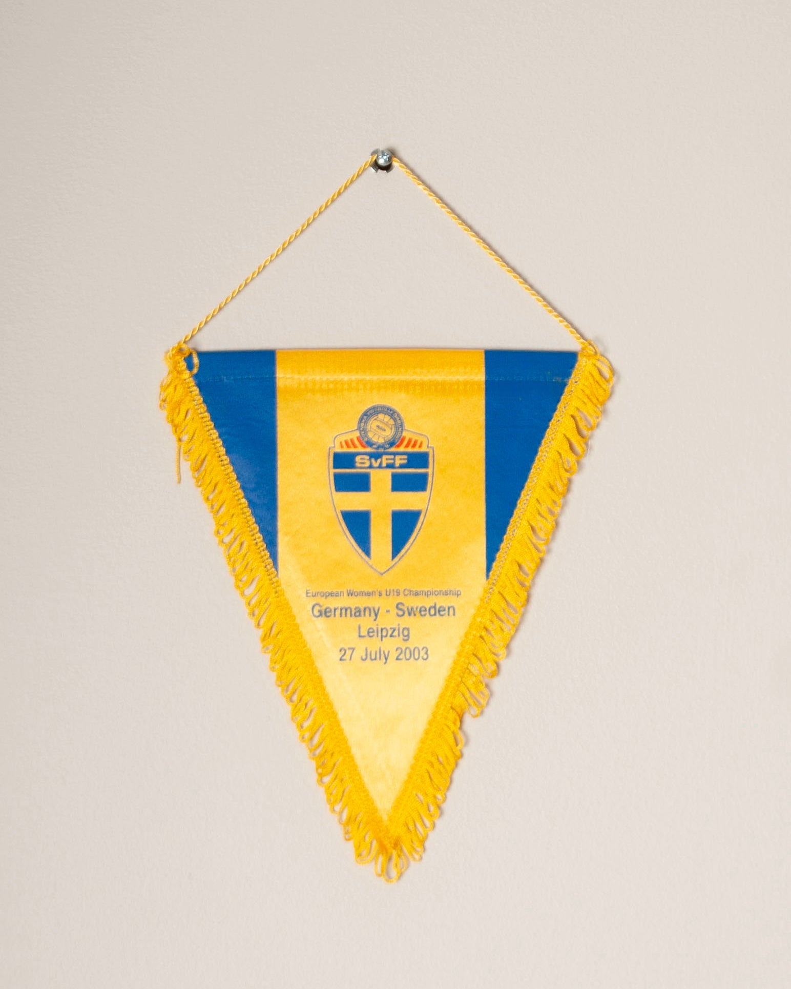 Football Pennant – Germany vs. Sweden (European Women's U19 Championship, 27 July 2003)