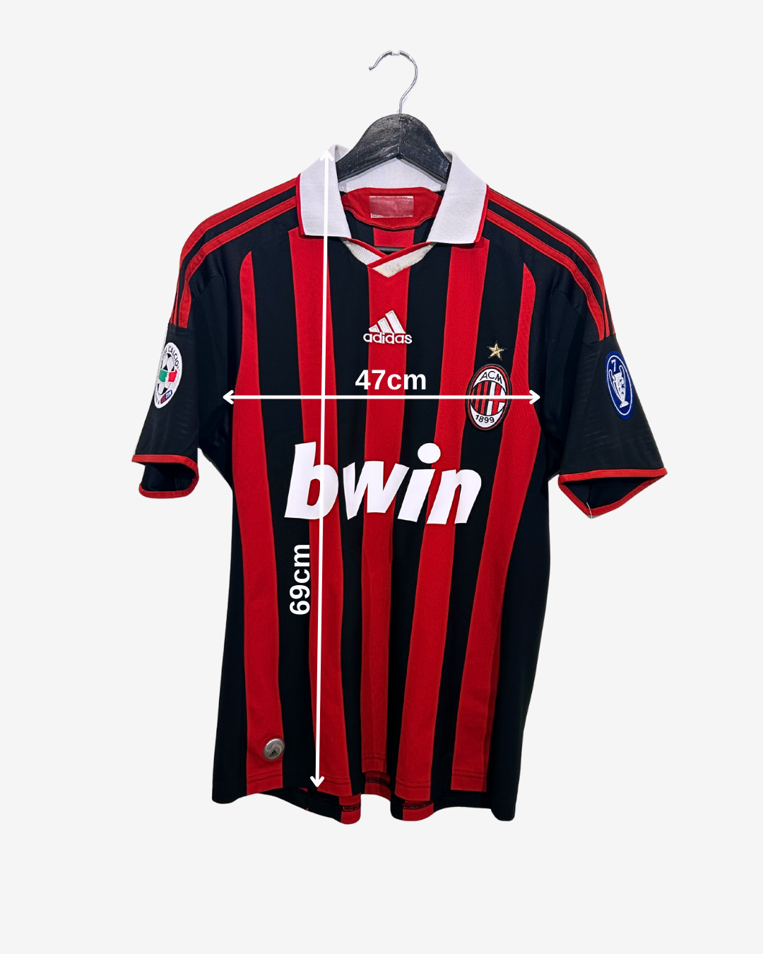 Adidas - AC Milan 2009/10 Home Football Shirt 'RONALDINHO'