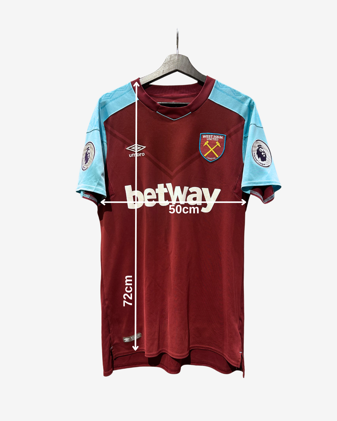 Umbro - West Ham United 2017/18 Home Football Shirt 'NOBLE'