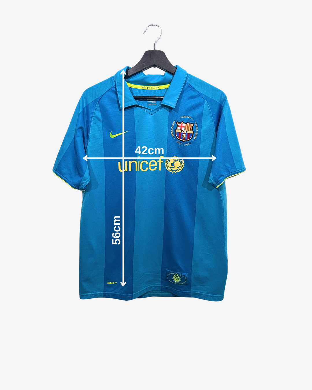 Nike - FC Barcelona 2007/08 Away Football Shirt 'A.INIESTA'