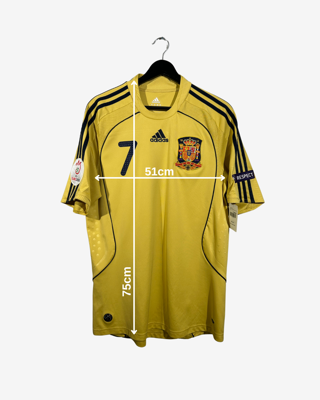 Adidas - Spain 2008 Away Football Shirt 'DAVID VILLA'