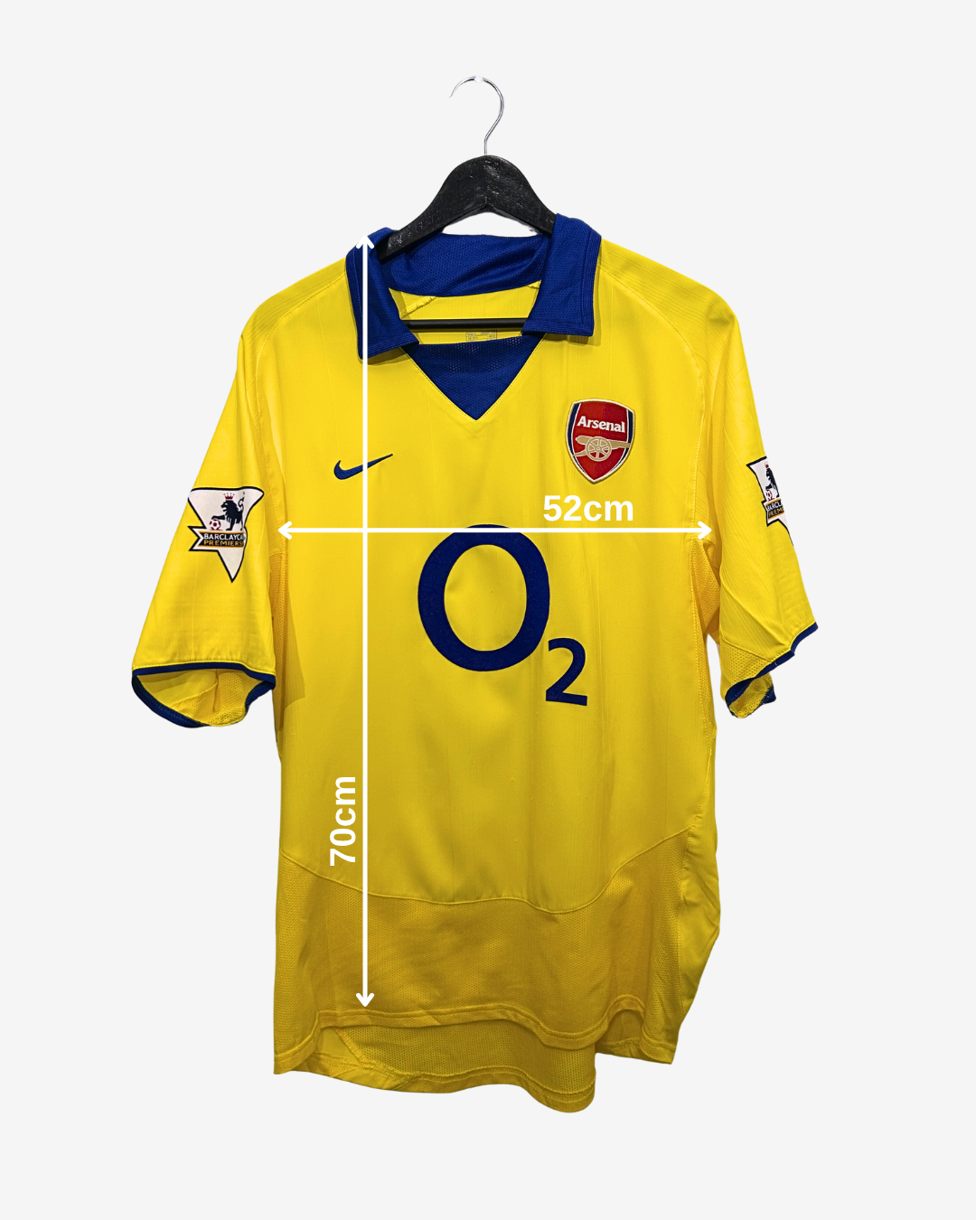 arsenal 2003 04 away henry measurements