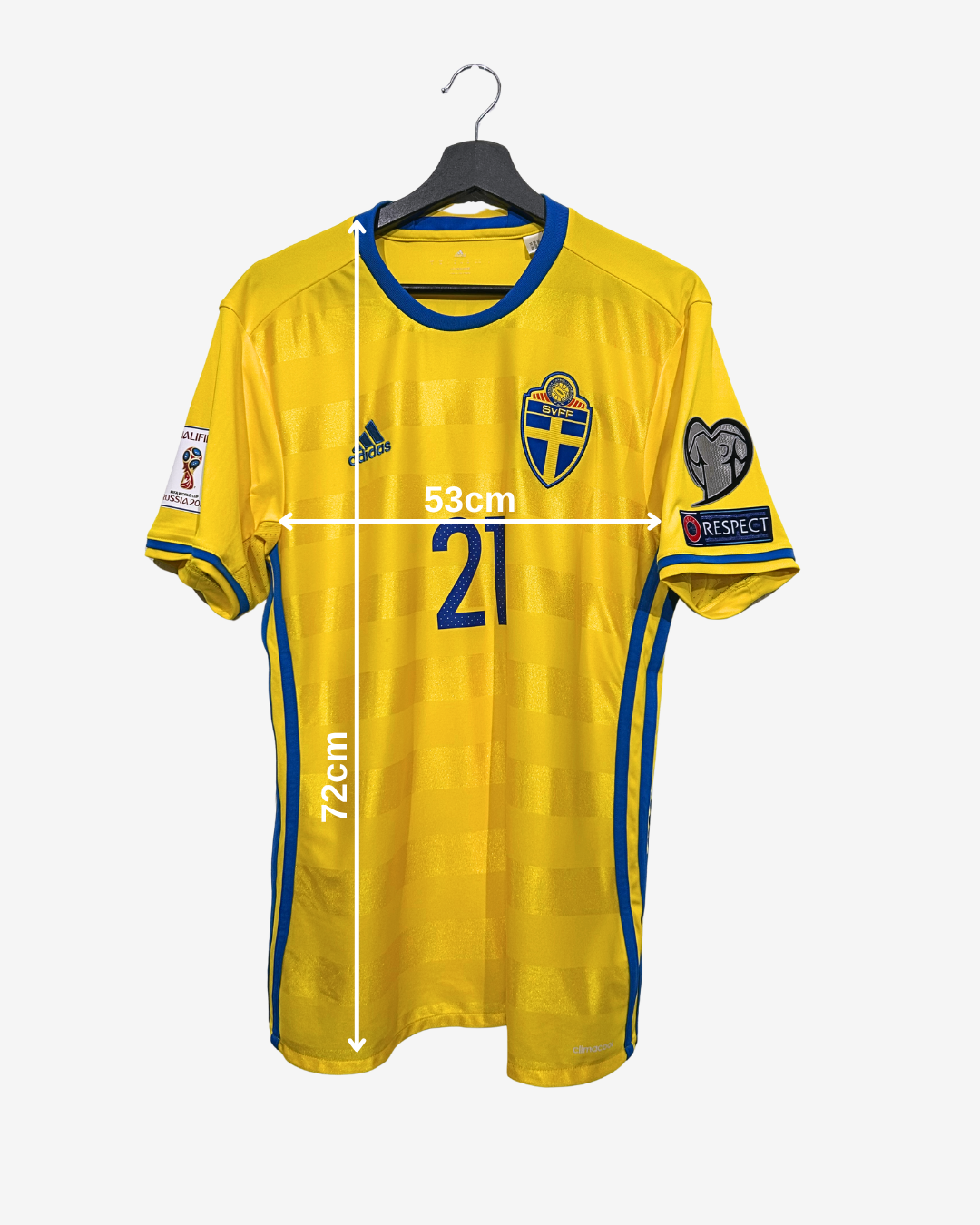 Adidas - Sweden 2016 Home Football Shirt 'DURMAZ'