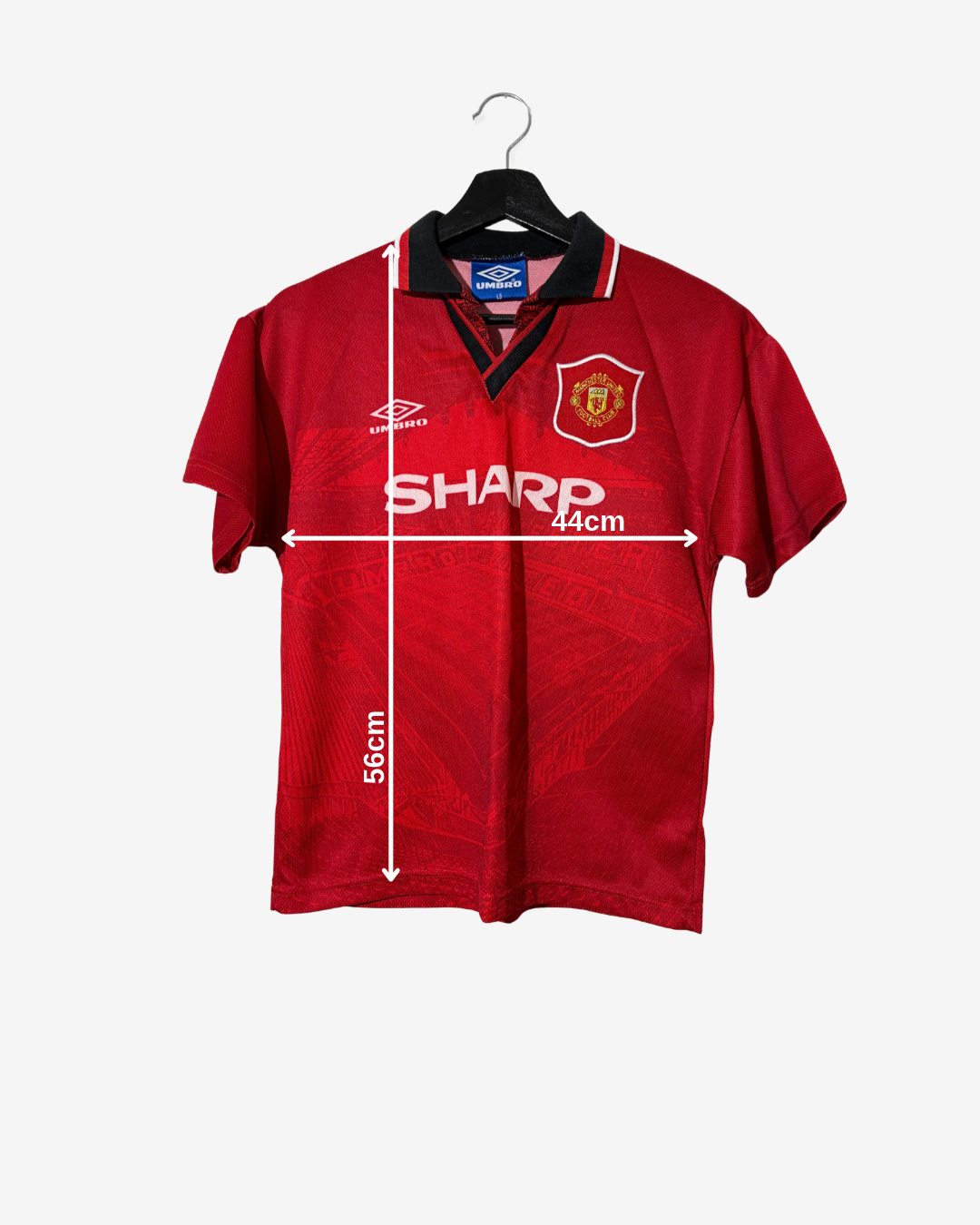 Umbro - Manchester United 1994/96 Home Football Shirt 'BECKHAM'