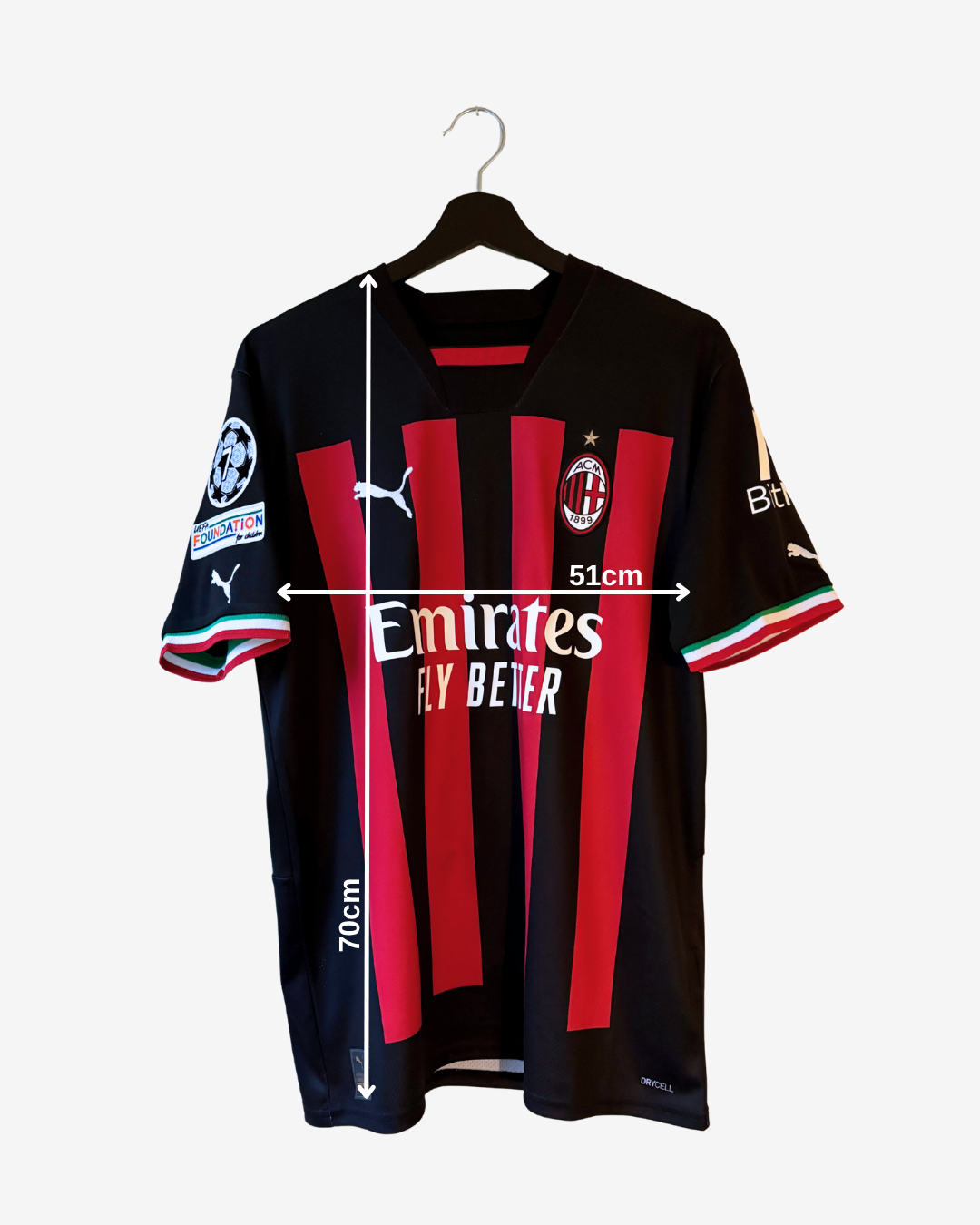 Puma - AC Milan 2022/23 Home Football Shirt 'IBRAHIMOVIC'
