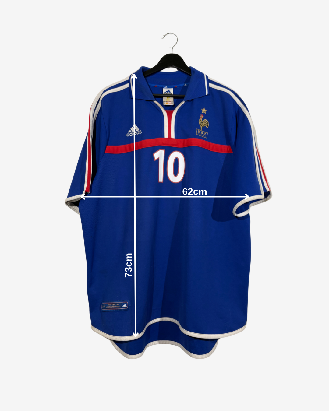 Adidas - France 2000 Home Football Shirt 'ZIDANE'