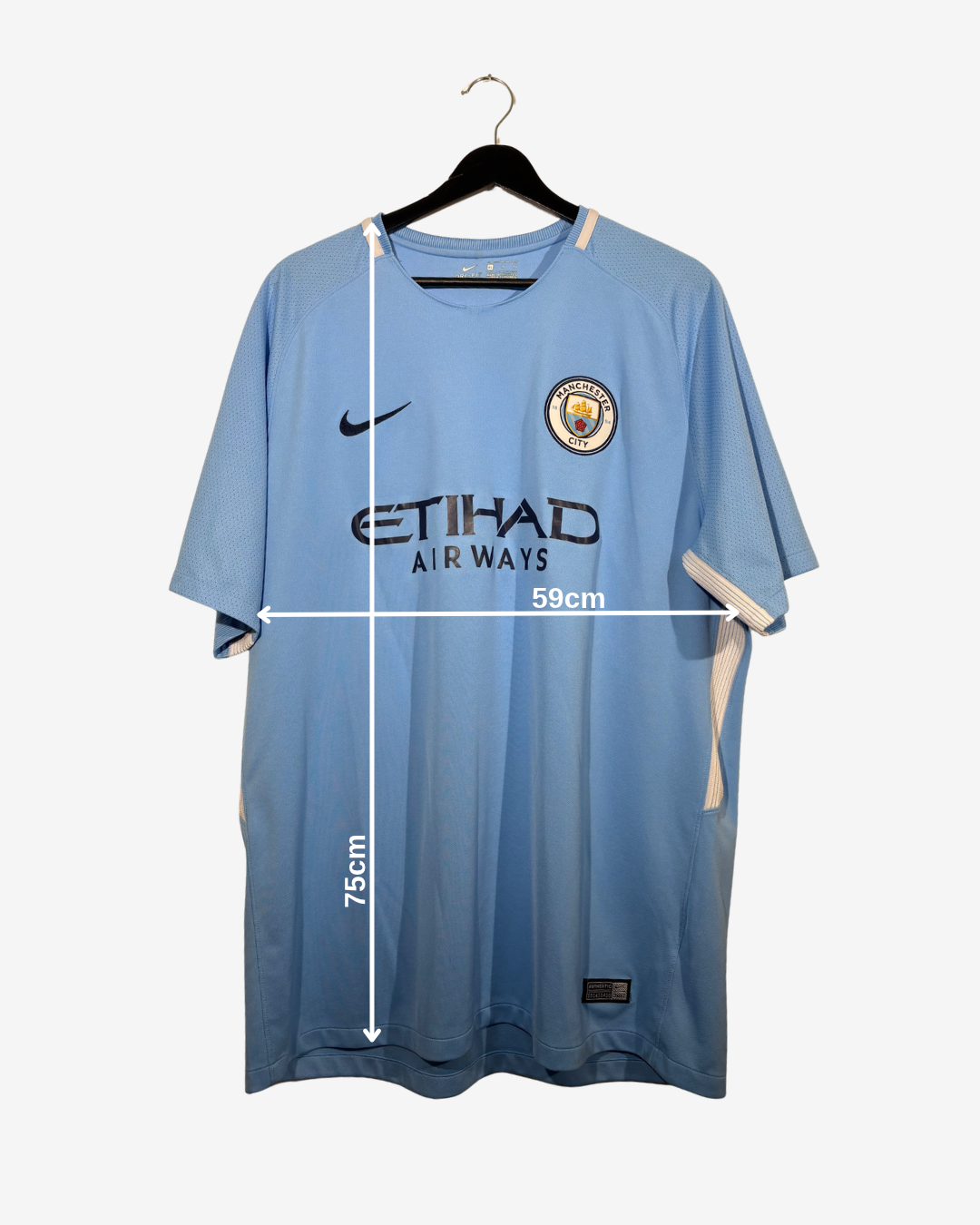 Nike - Manchester City 2017/18 Home Football Shirt 'KUN AGUERO'