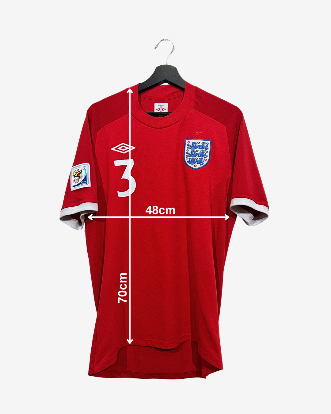 Umbro - England 2010 Away Football Shirt 'A.COLE'