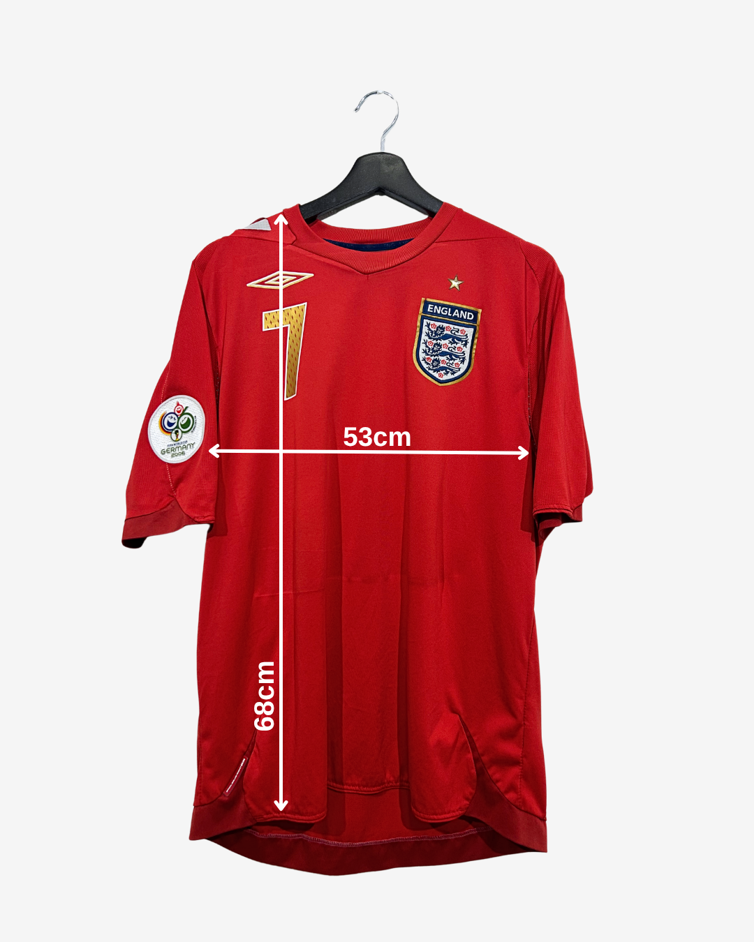 Umbro - England 2006 Away Football Shirt 'BECKHAM'