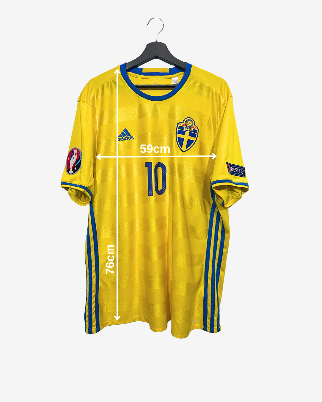 Adidas - Sweden 2016 Home Football Shirt 'IBRAHIMOVIC'