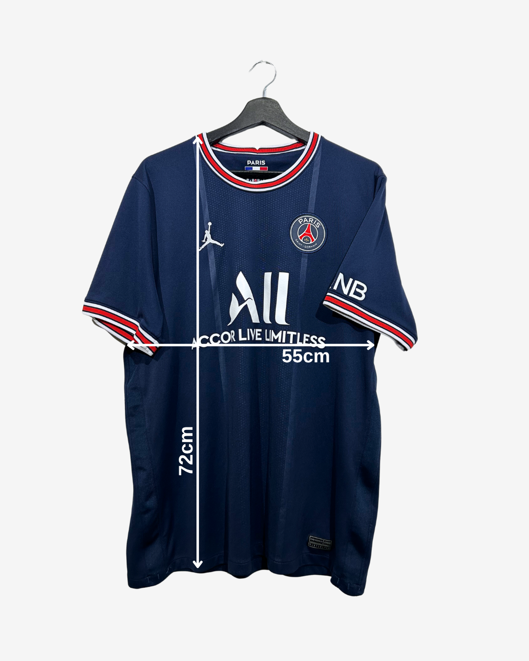 Nike Air Jordan - Paris Saint-Germain 2021/22 Home Football Shirt 'KIMPEMBE'