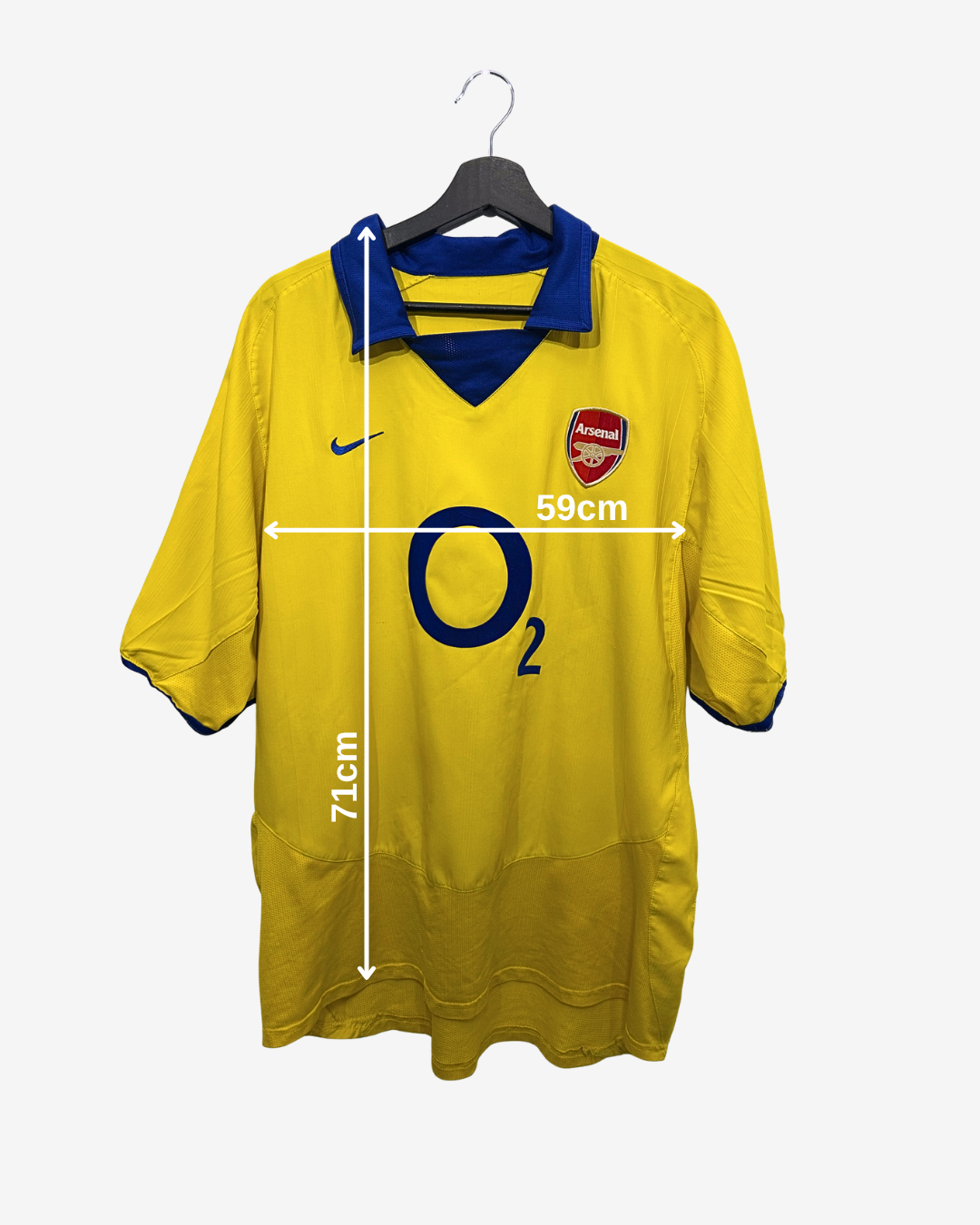 arsenal 2003 04 away bergkamp measurement