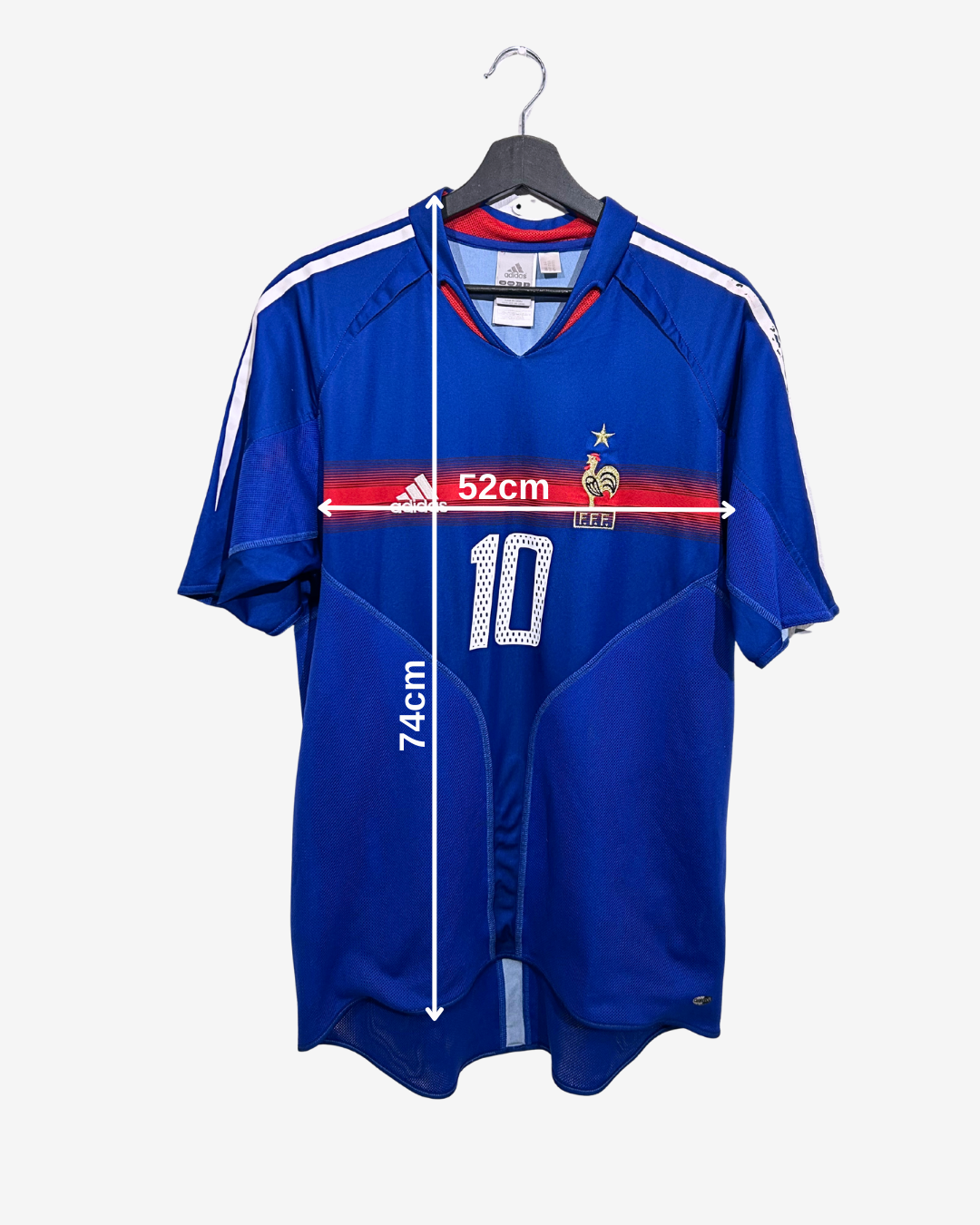 Adidas - France 2004 Home Football Shirt 'ZIDANE'