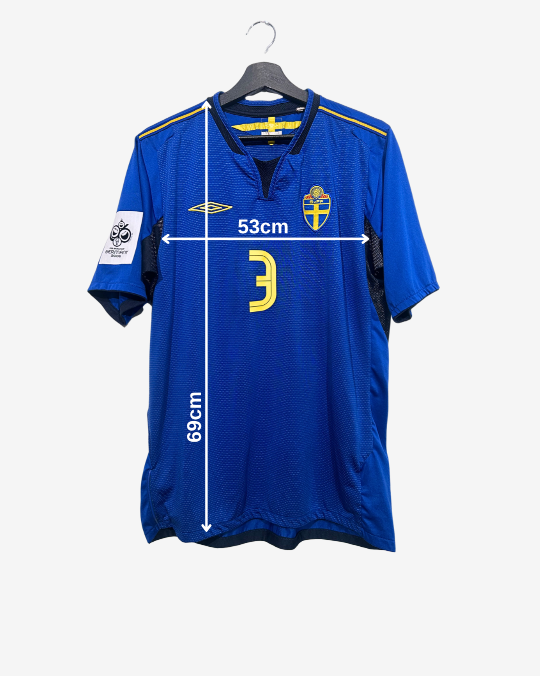Umbro - Sweden 2005 Away Football Shirt 'MELLBERG'