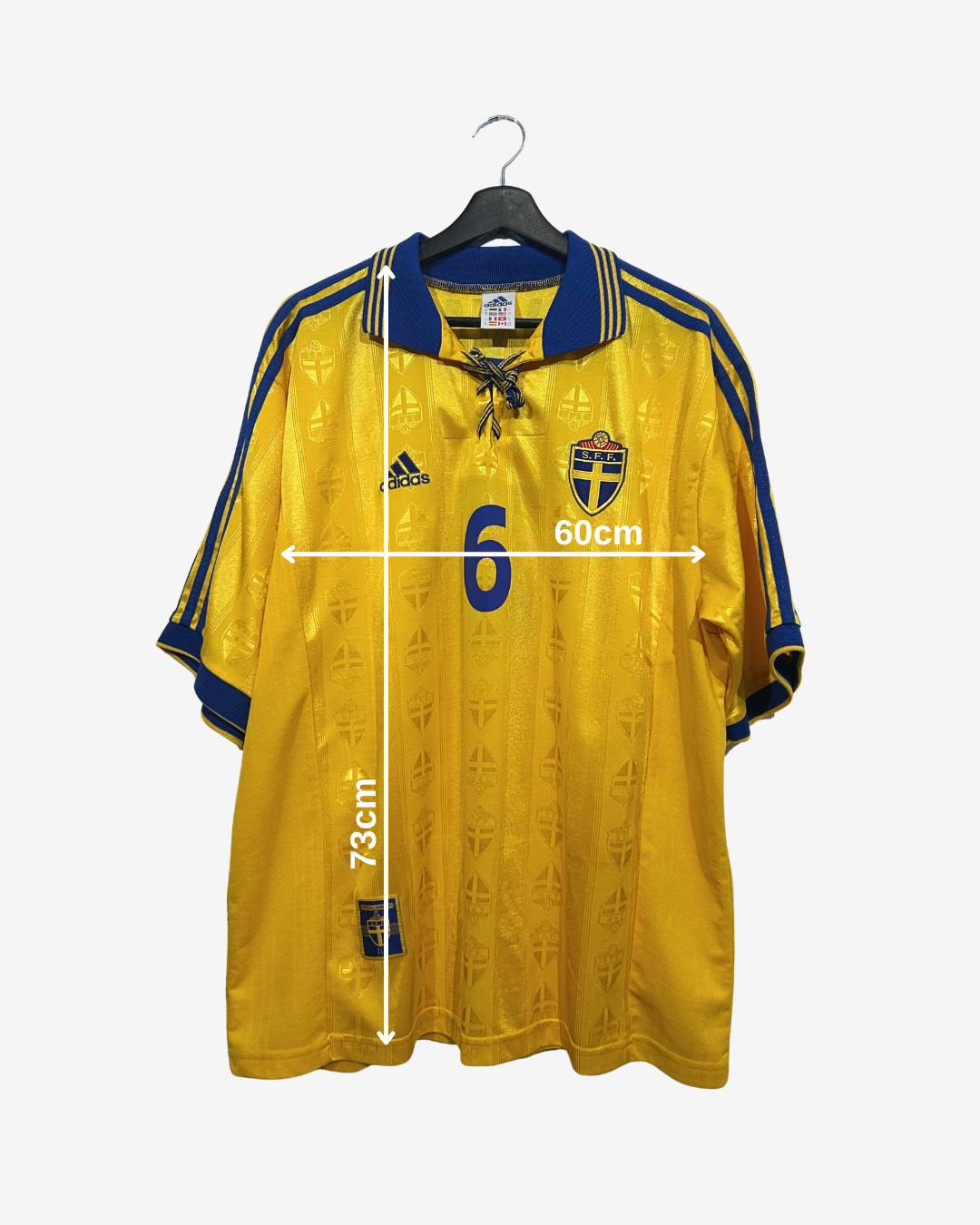 Adidas - Sweden 1998 Home Football Shirt 'SCHWARZ'