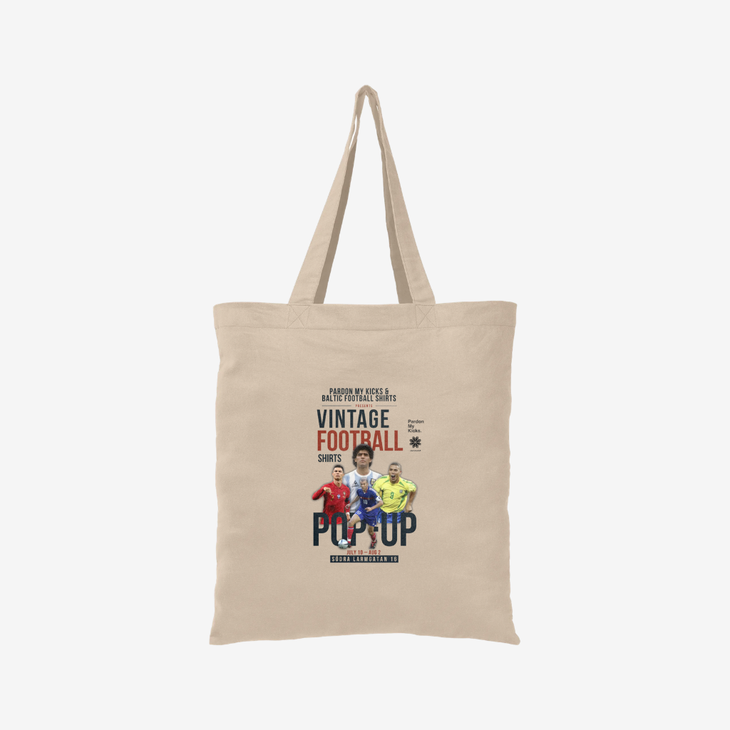 Pardon My Kicks x Baltic Football Shirts Södra Larm 2026 Tote Bag