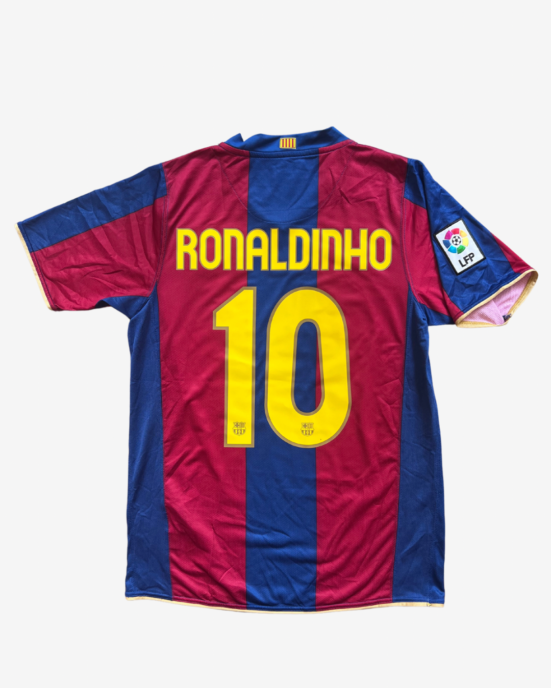 Nike - FC Barcelona 2007/08 Home Football Shirt 'RONALDINHO'